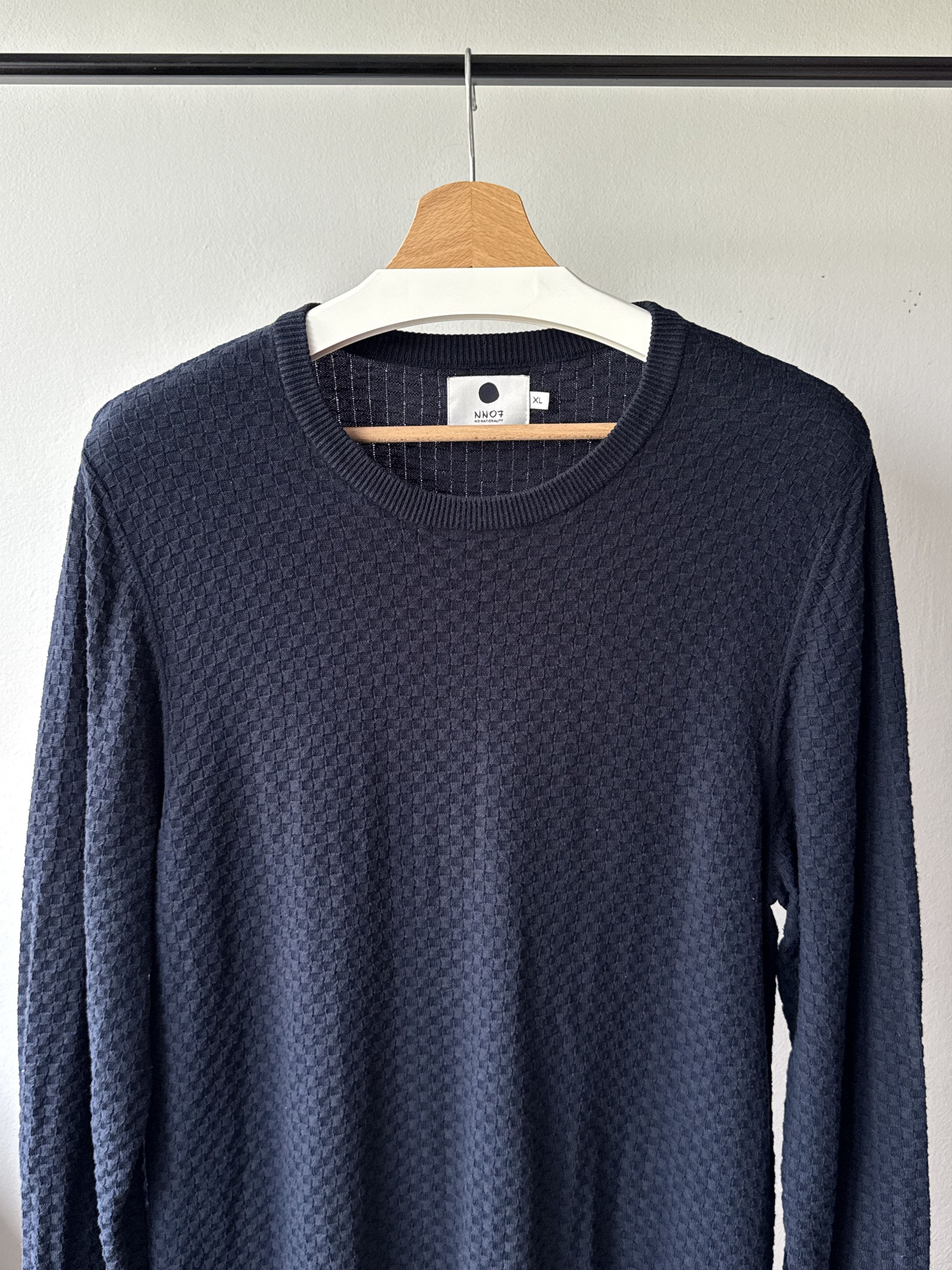 NN07 NN07 No Nationality Albert Navy Blue Knitted Jumper Sweater Size US XL / EU 56 / 4 - 3 Thumbnail