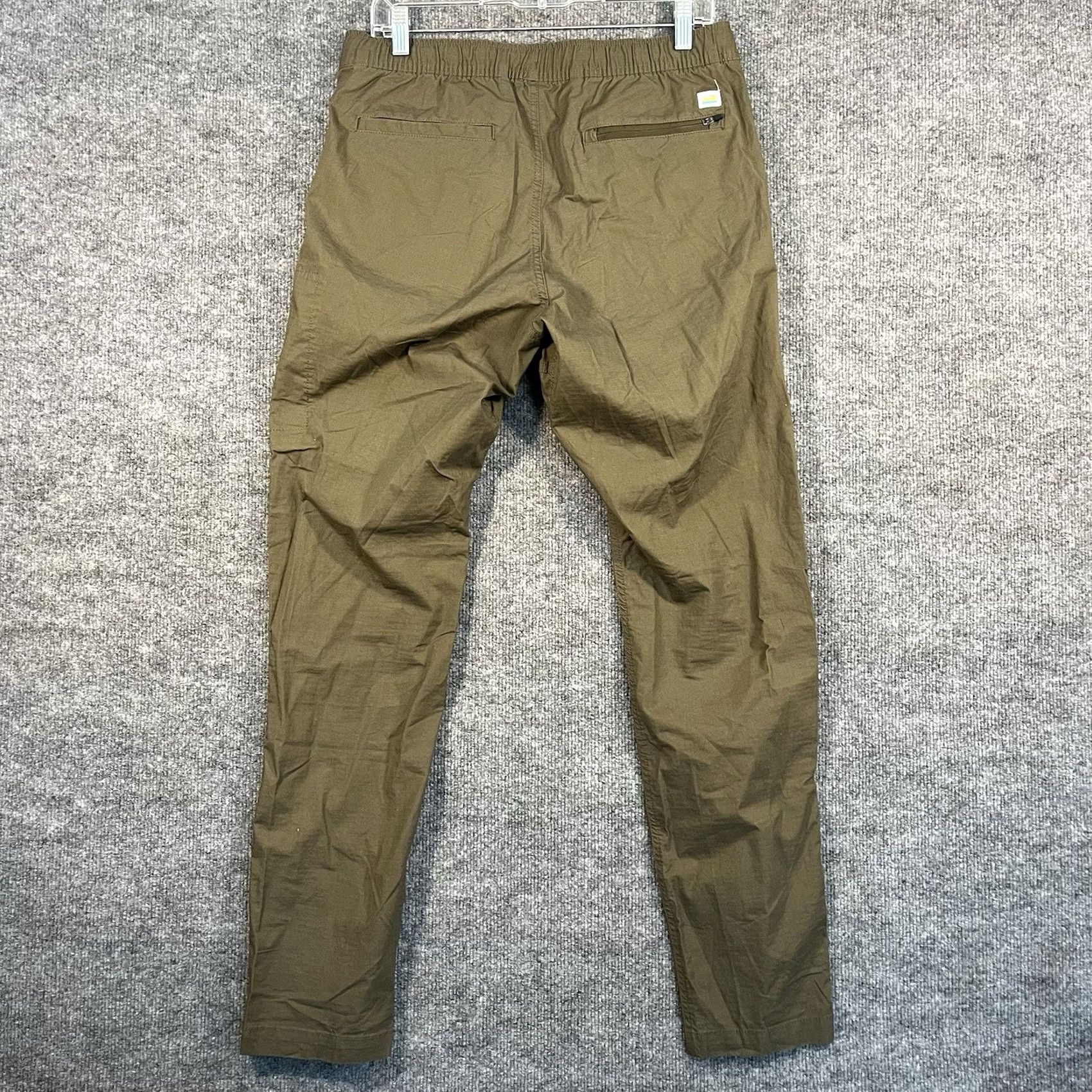 Vuori Vuori Pants Mens M Green Ripstop Tapered Jogger Athletic Zip Pocket Pockets Adjustable Waist Stretch Size US 31 - 6 Thumbnail