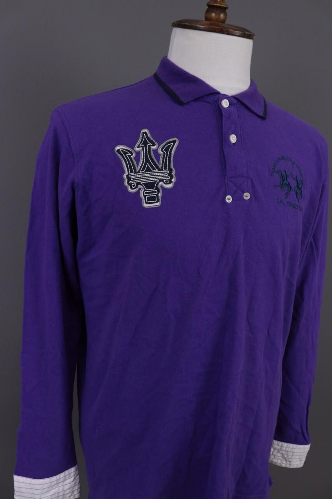 La Martina La Martina Buenos Aires Maserati Purple Polo Shirt Size XL Size US XL / EU 56 / 4 - 4 Thumbnail