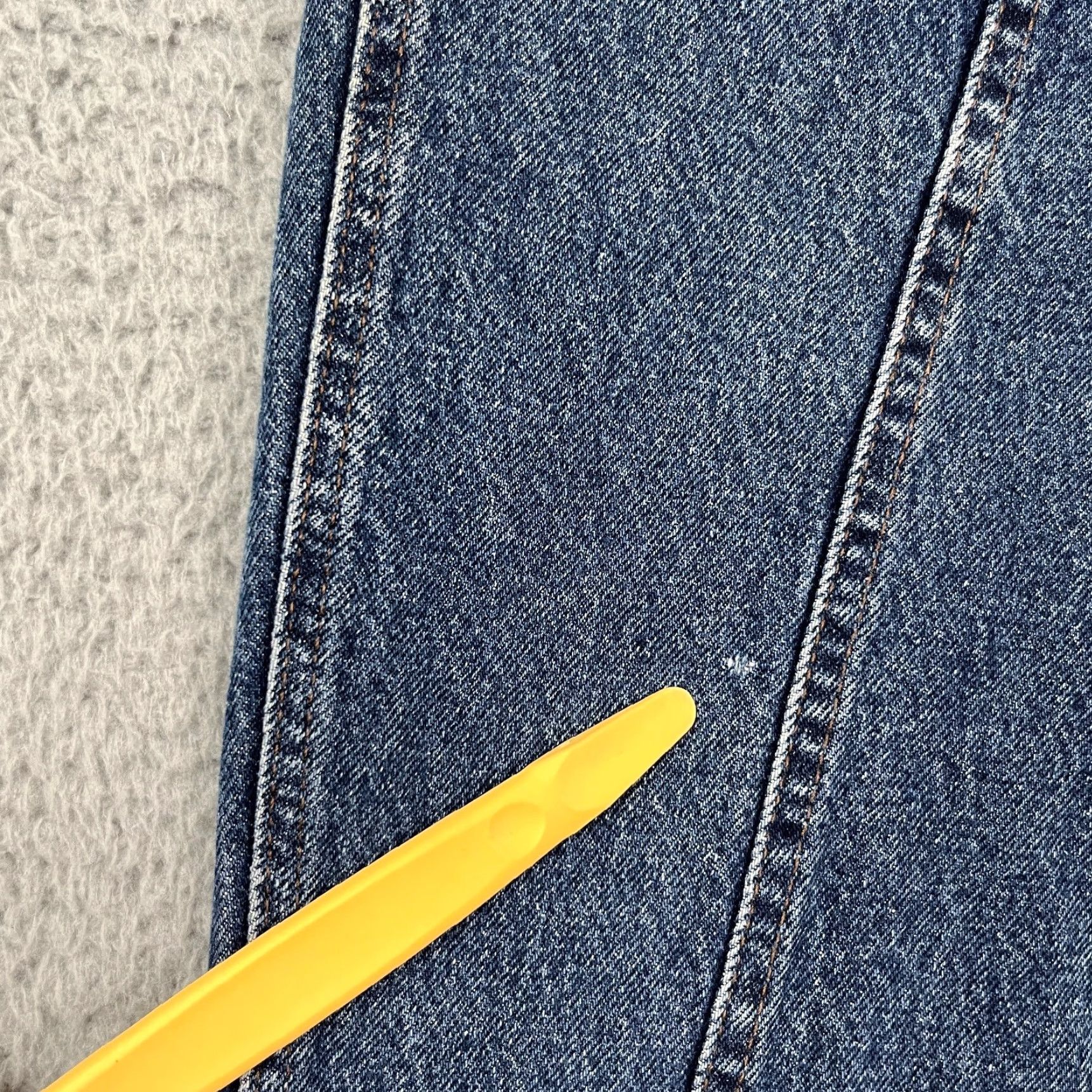 Lee VINTAGE Lee Jeans Womens 11 Long Panel Seam Ankle‑Zip USA 90s High‑Rise Tapered Size 32" / US 10 / IT 46 - 3 Thumbnail