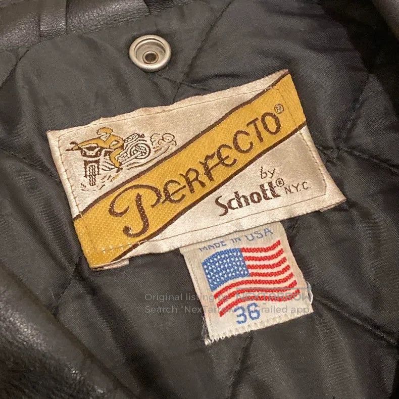 Schott Schott Leather coat Size US XXS / EU 40 - 6 Thumbnail