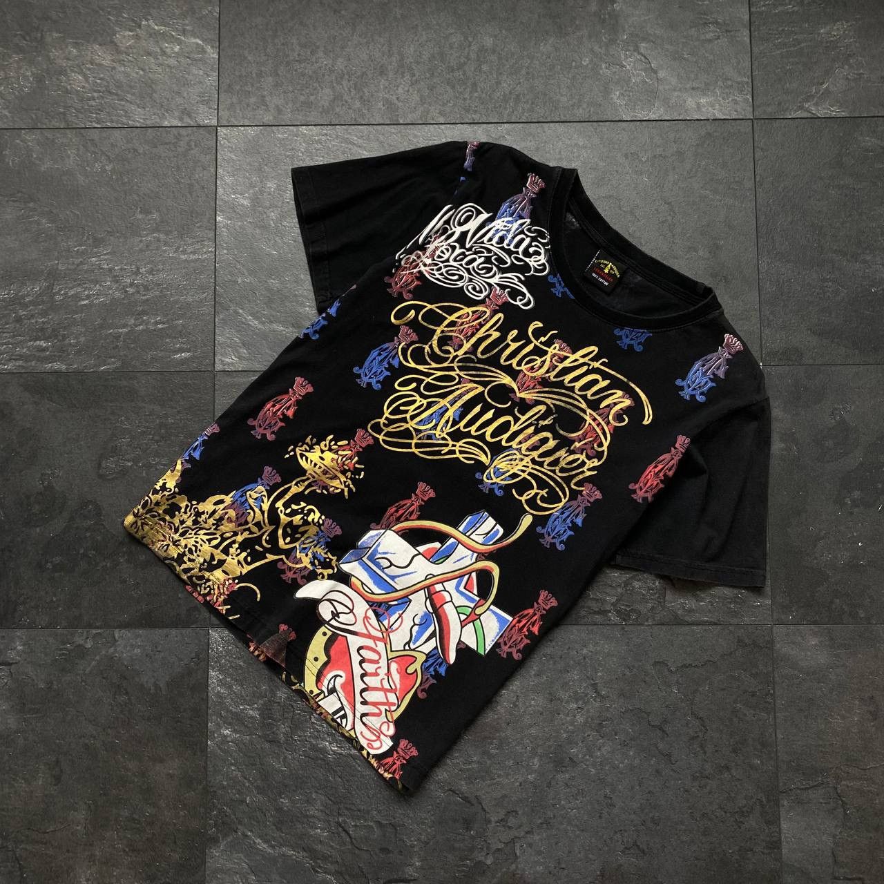 Christian Audigier × Ed Hardy × Vintage Vintage Y2K Ed Hardy by Christian Audigier Tee Size US S / EU 44-46 / 1 - 1 Thumbnail