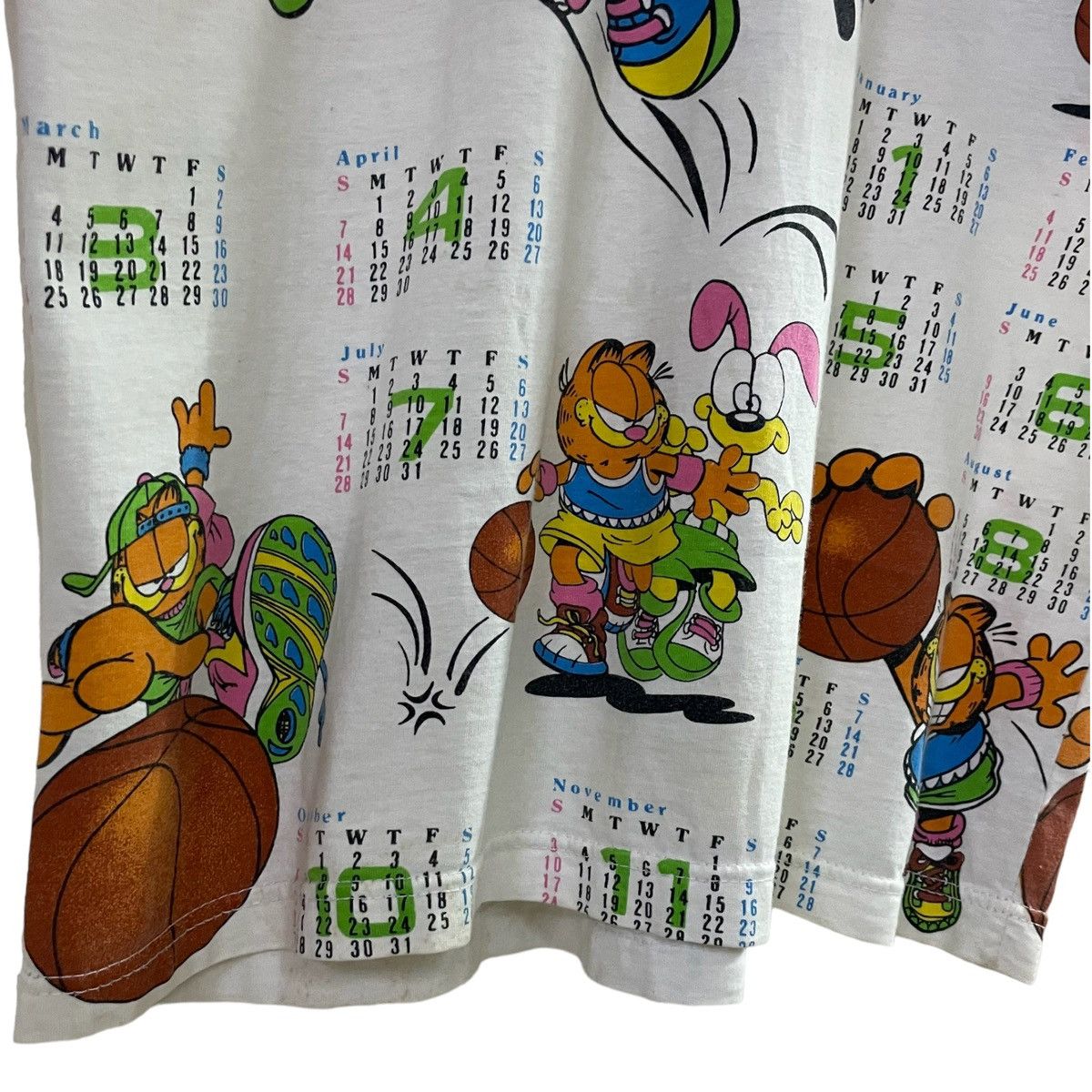 Vintage VINTAGE 90' 1996 CELENDER GARFIELD ALL CHARACTERS RARE Size US M / EU 48-50 / 2 - 4 Thumbnail