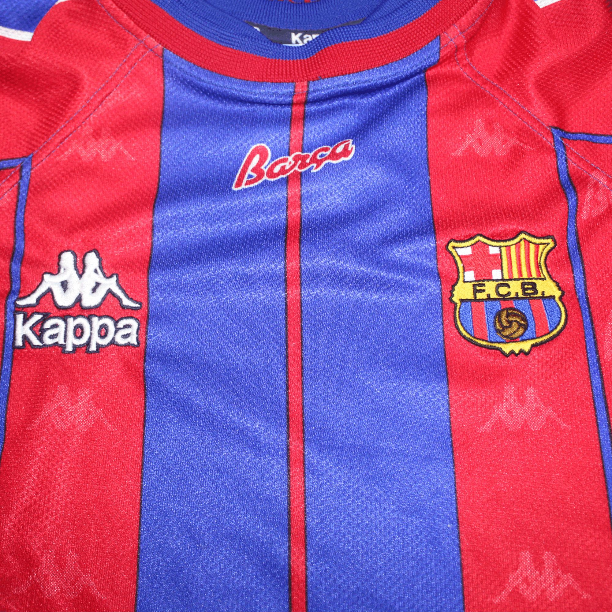 Kappa 1997/98 FC Barcelona Kappa Home Jersey Size US L / EU 52-54 / 3 - 2 Thumbnail