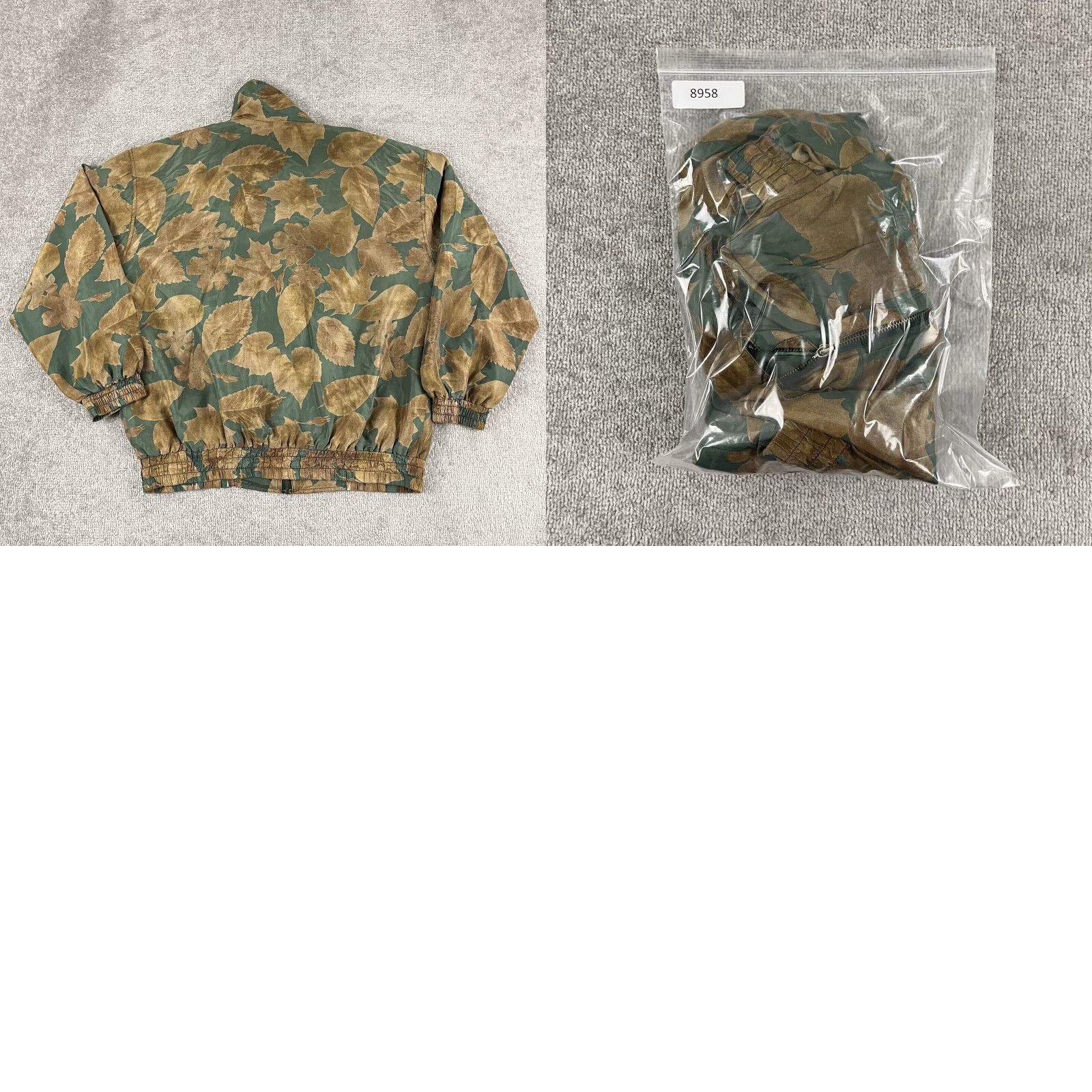 Vintage COACO Jacket Unisex Adult Medium Multicolor Silk Bomber 