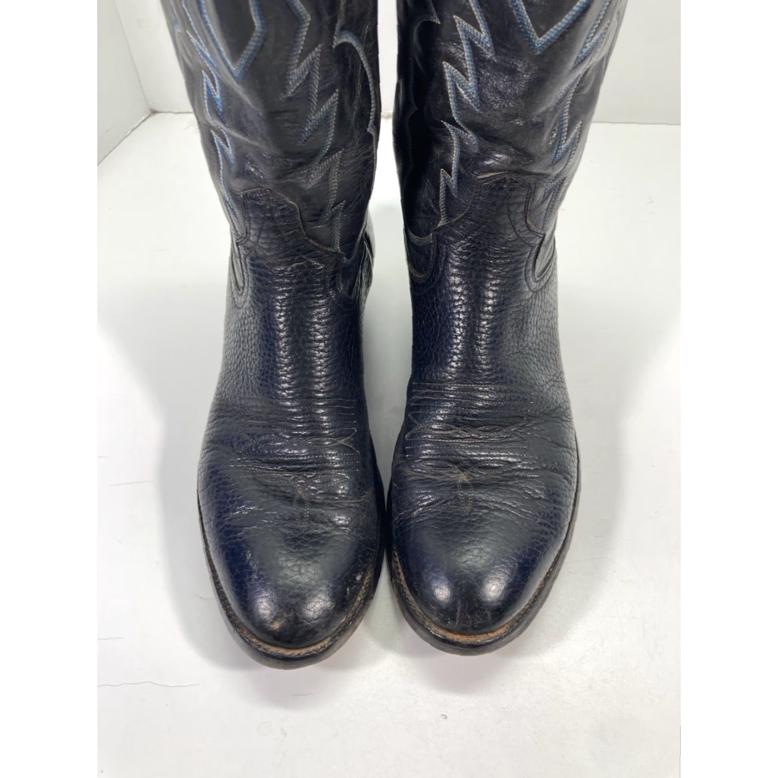 CO Adams Boot Co Boots Men Size 8 D Black Leather Western Classic Rodeo Vintage Size US 8 / EU 41 - 3 Thumbnail