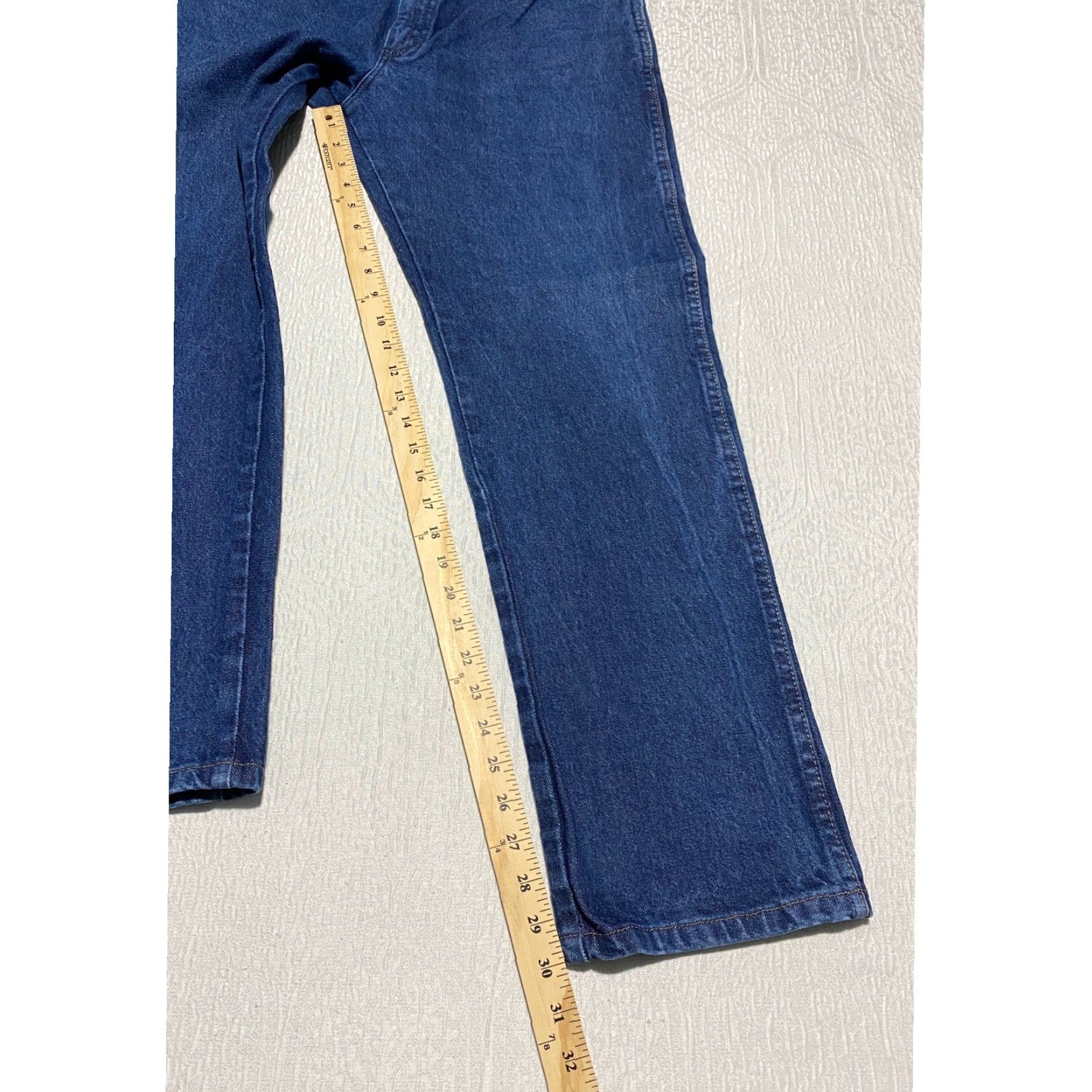 Wrangler VINTAGE Wrangler Jeans Men's 36×30 Blue Cowboy Western 1013MWZPW Denim Straight 5-Pocket Mens Size US 36 / EU 52 - 7 Thumbnail