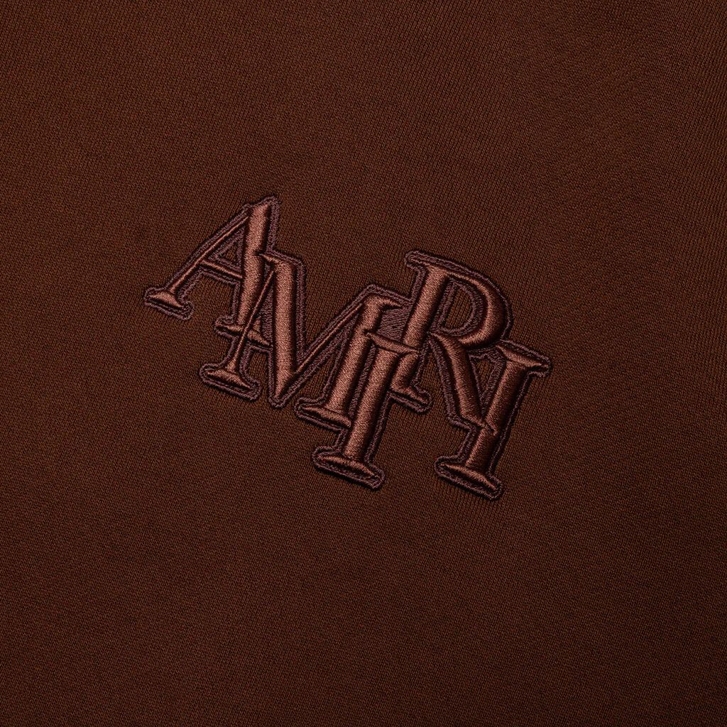 Amiri o1w1db10125 Staggered Hoodie in Brown Size US S / EU 44-46 / 1 - 4 Thumbnail