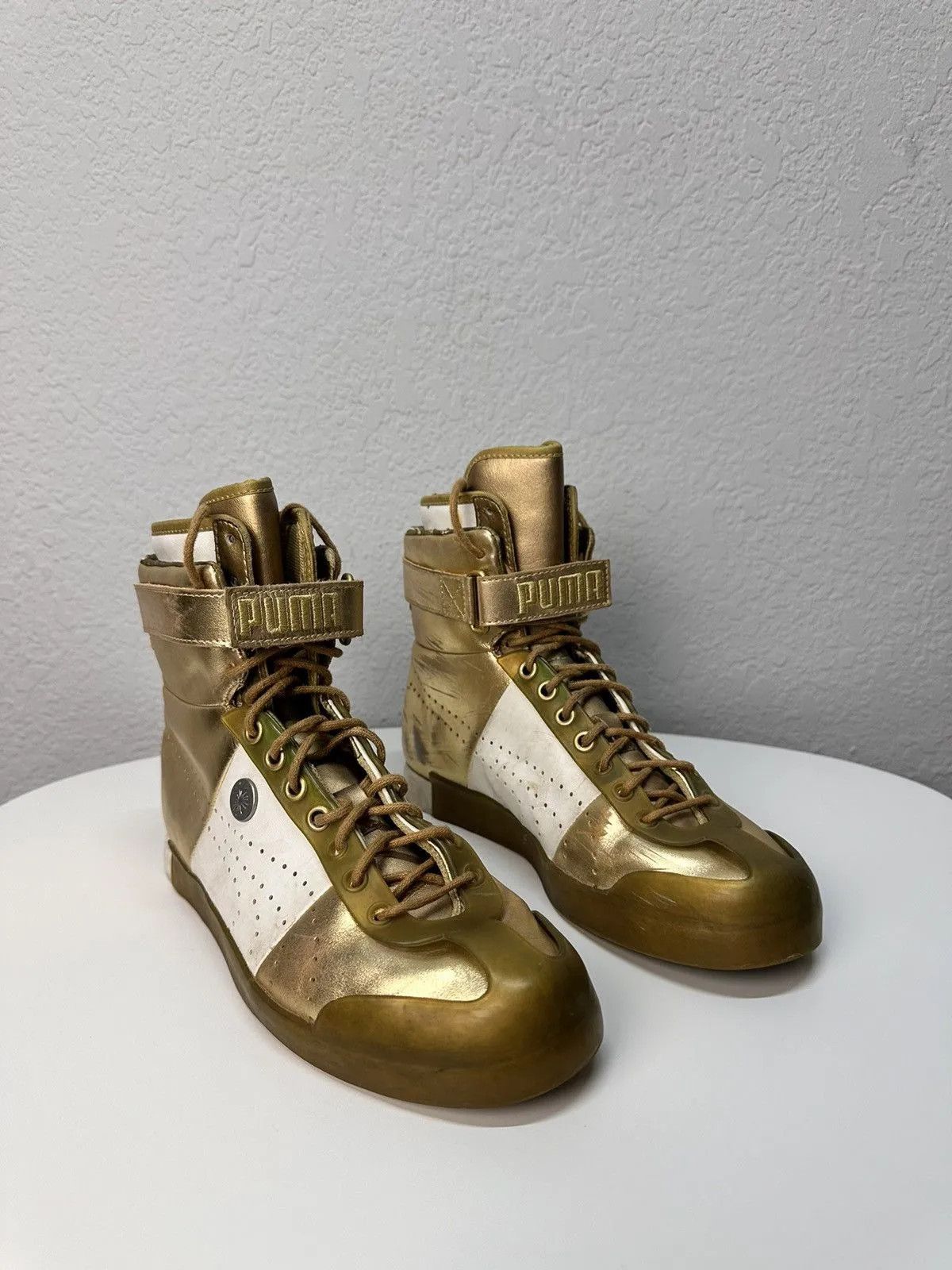 Puma Vintage Puma Japan High Shoes Leather Boots Design Mihara Size US 7 / EU 40 - 13 Thumbnail