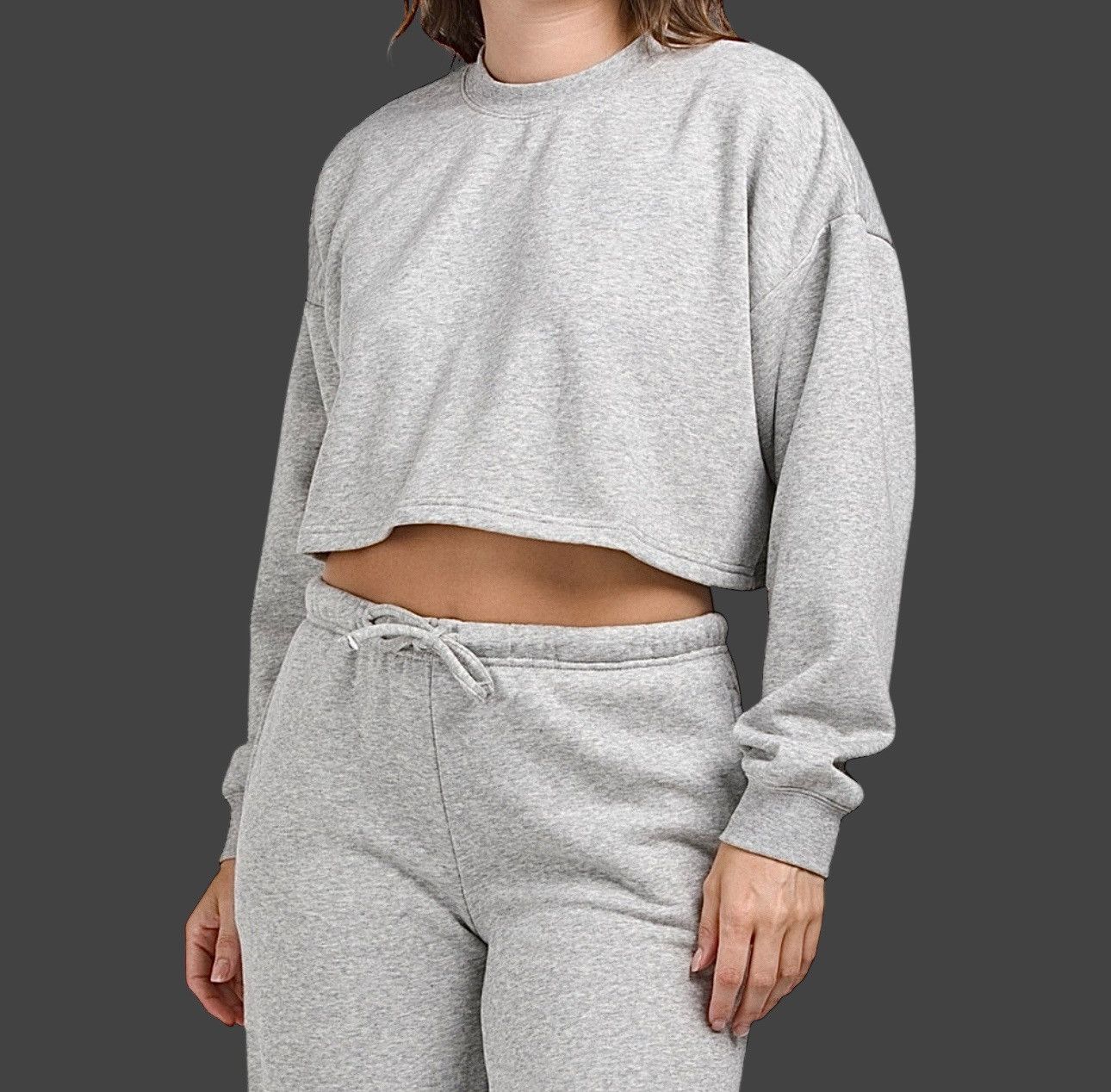 Other IVL Collective Women’s Crewneck Sweatshirt Fleece Grey Sz M Size M / US 6-8 / IT 42-44 - 16 Thumbnail