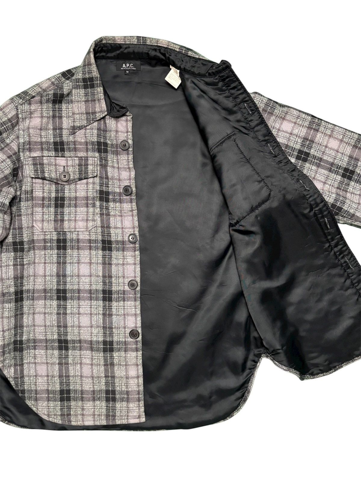 A.P.C. A.P.C. Flannel Shirt Padded Lined Jacket Size US M / EU 48-50 / 2 - 4 Thumbnail