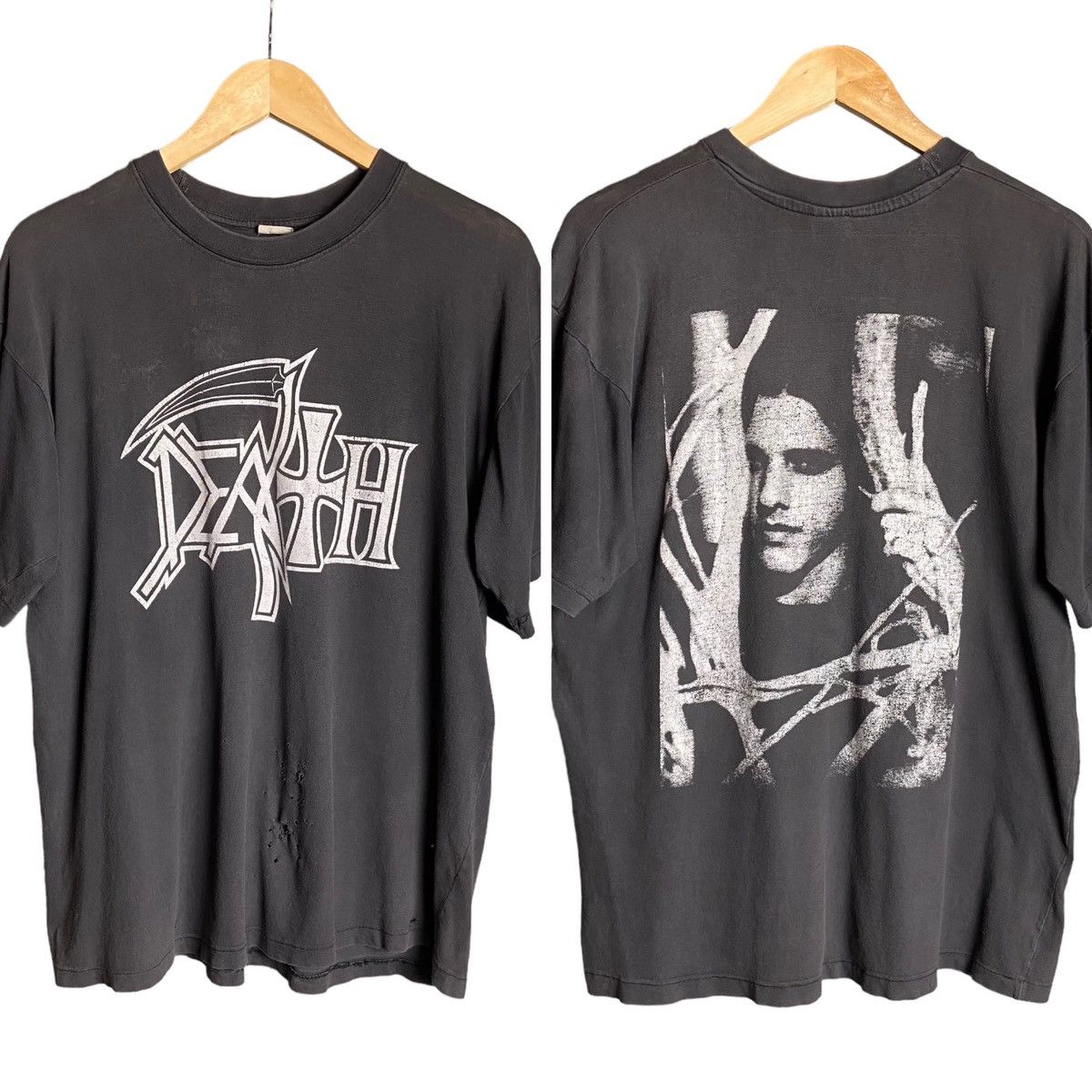 Band Tees Rare Vintage 90s Death Chuck Schuldiner Death Metal T-Shirt Size US XL / EU 56 / 4 - 1 Thumbnail