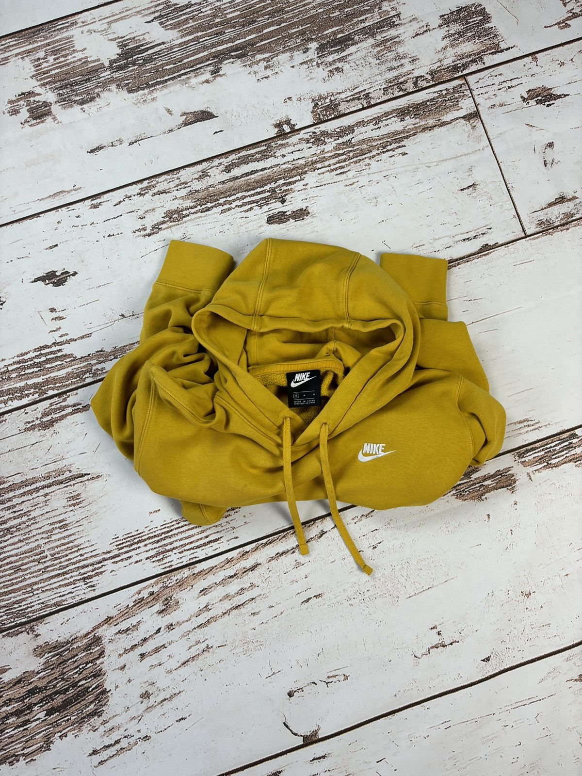 Nike Nike Yellow Hoodie Sweatshirt Size US M / EU 48-50 / 2 - 7 Thumbnail