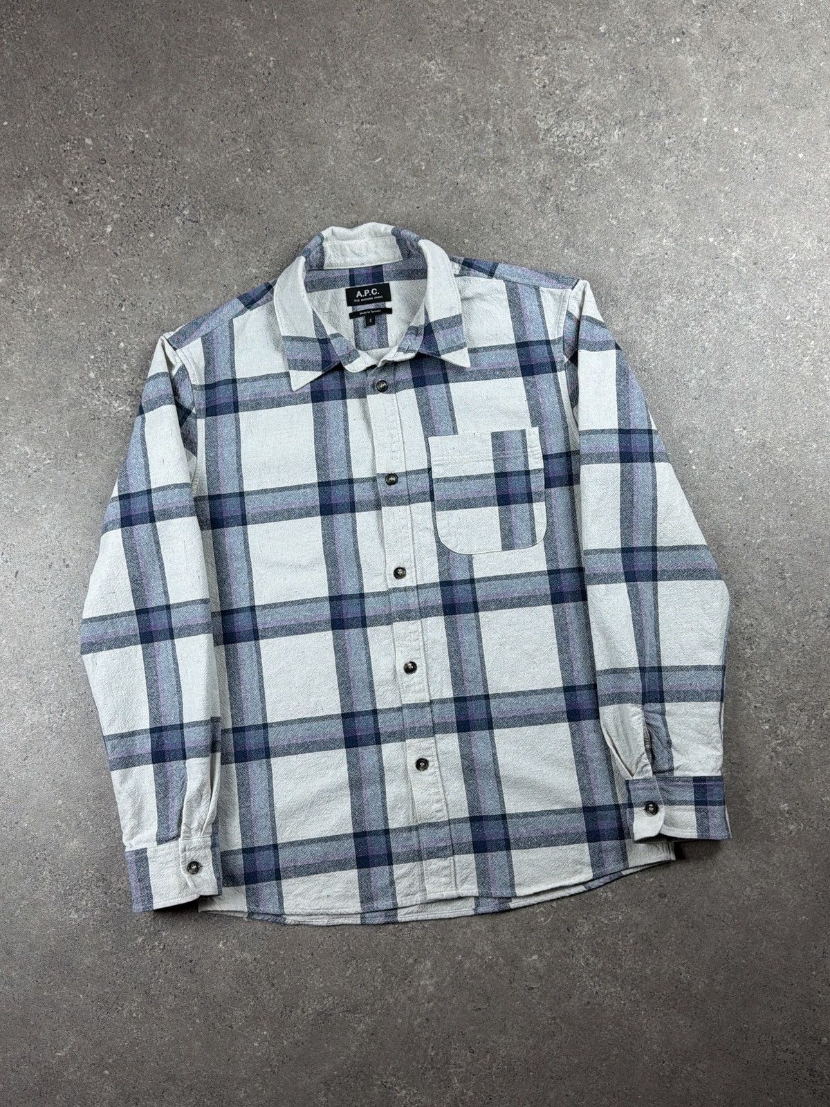 A.P.C. APC Flannel checkered shirt Size US S / EU 44-46 / 1 - 1 Thumbnail