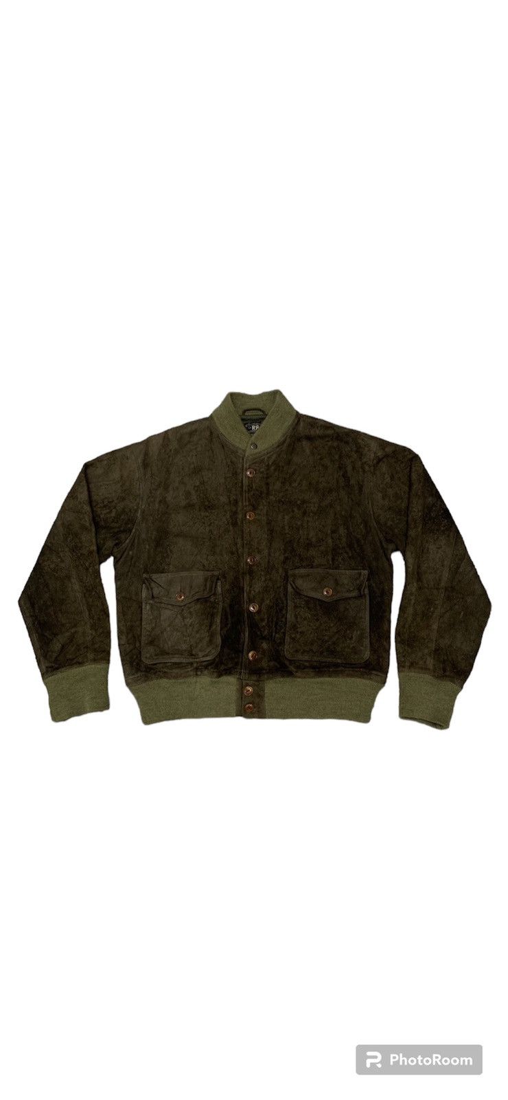 RRL Ralph Lauren 80s RRL RALPH LAUREN SUEDE LEATHER BOMBER JACKET Size US XL / EU 56 / 4 - 3 Thumbnail