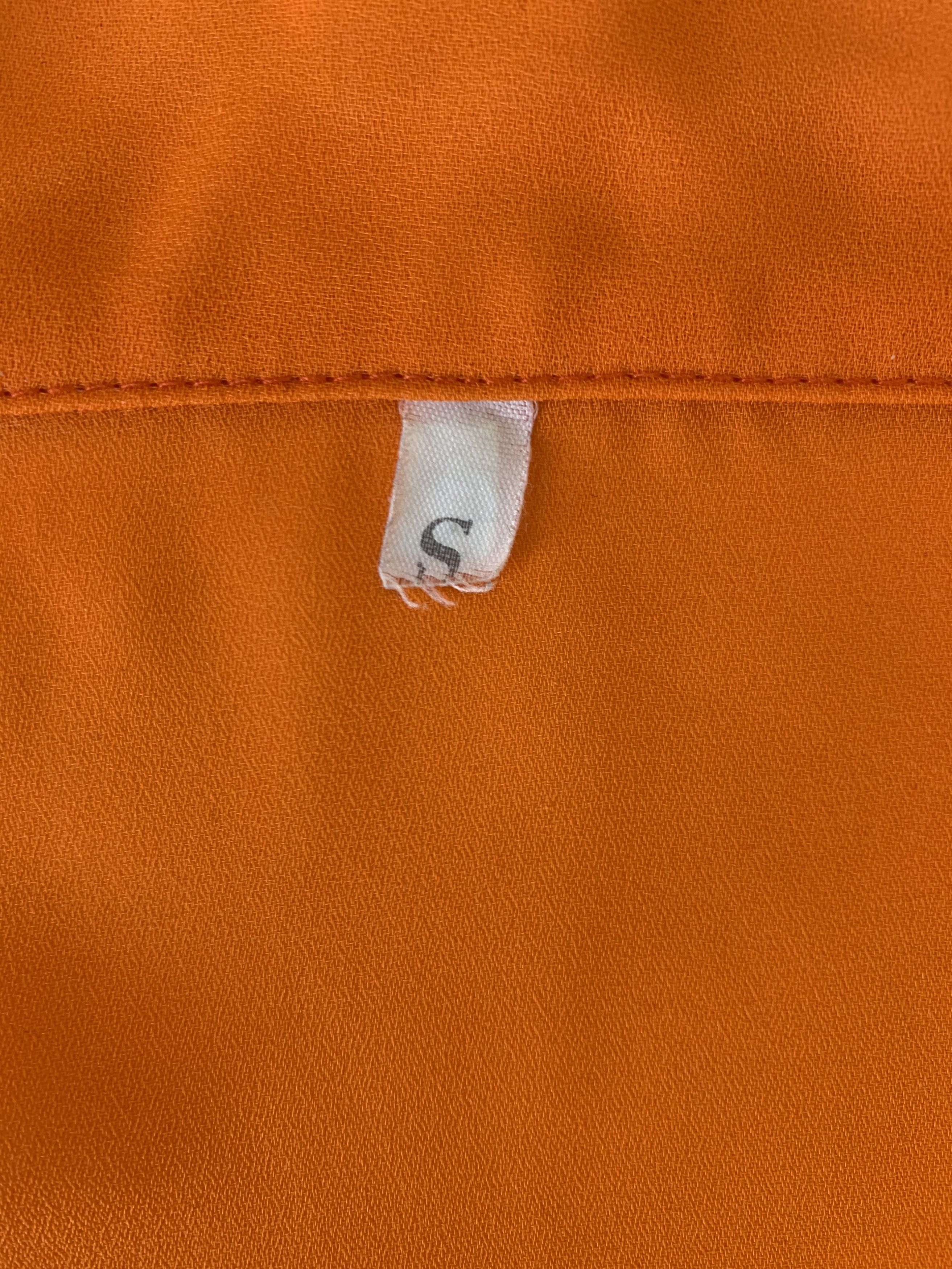 Vintage Orange Short-Sleeve Shirt Size S / US 4 / IT 40 - 6 Thumbnail