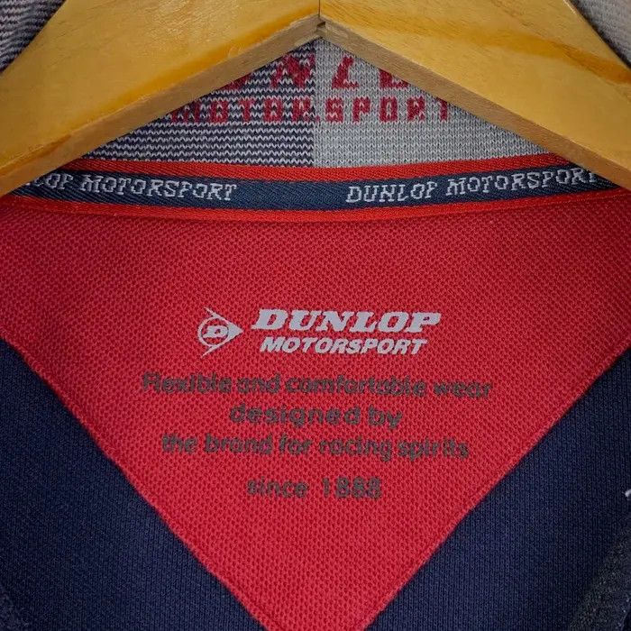 Dunlop Vintage DUNLOP MOTORSPORT RACING Half Zipper Tee Shirt Size US L / EU 52-54 / 3 - 7 Thumbnail