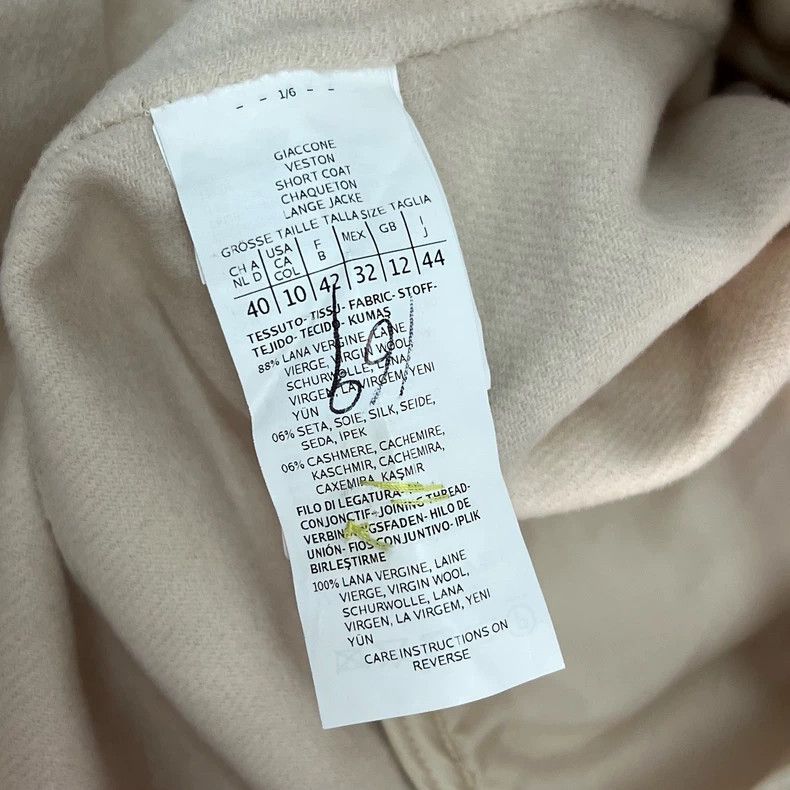 Max Mara Max Mara Solid + Wool + Silk + Cashmere +.. Size L / US 10 / IT 46 - 5 Thumbnail