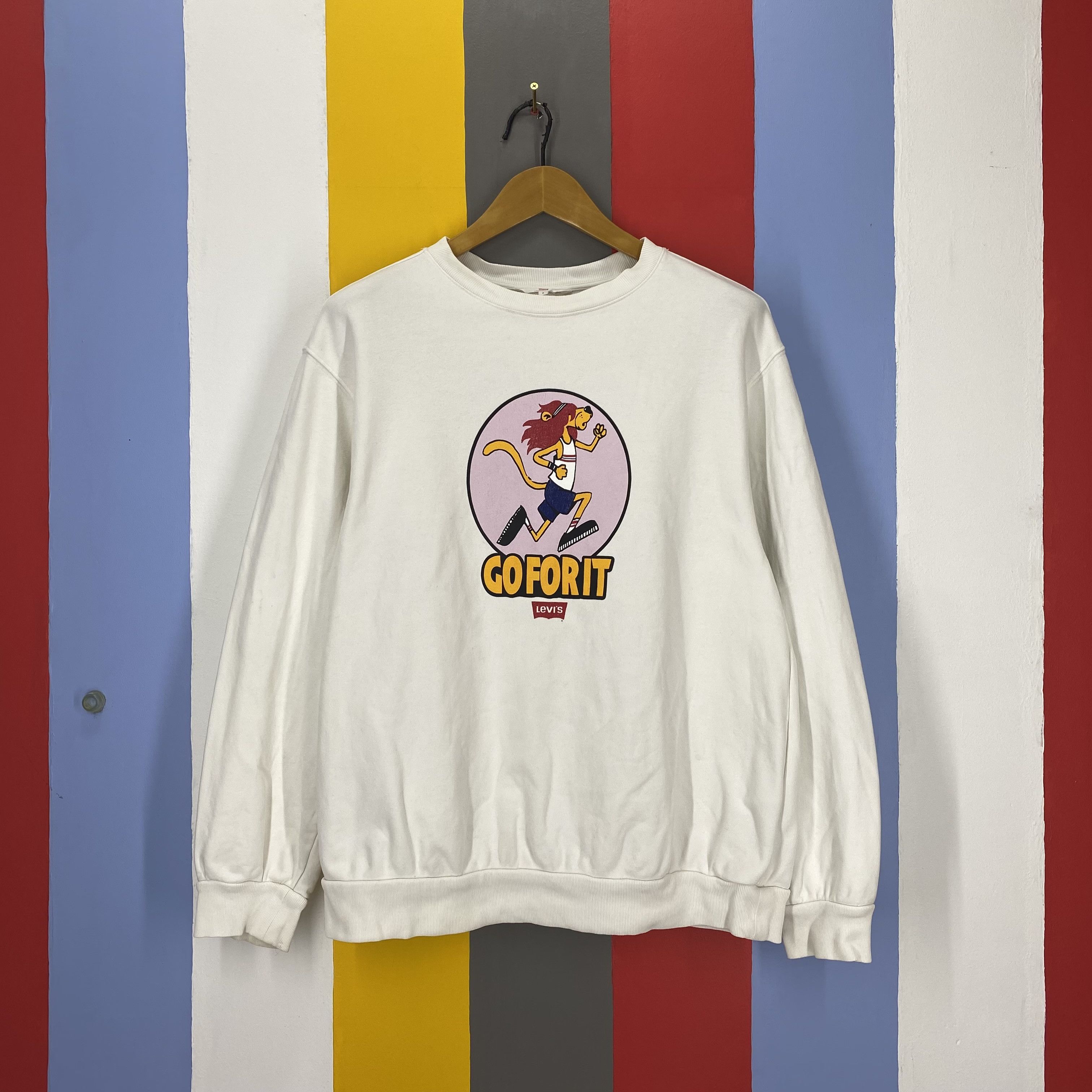 Levi's Go For It LEVIS Crew Neck Sweatshirt #1882/09 Size US M / EU 48-50 / 2 - 1 Thumbnail