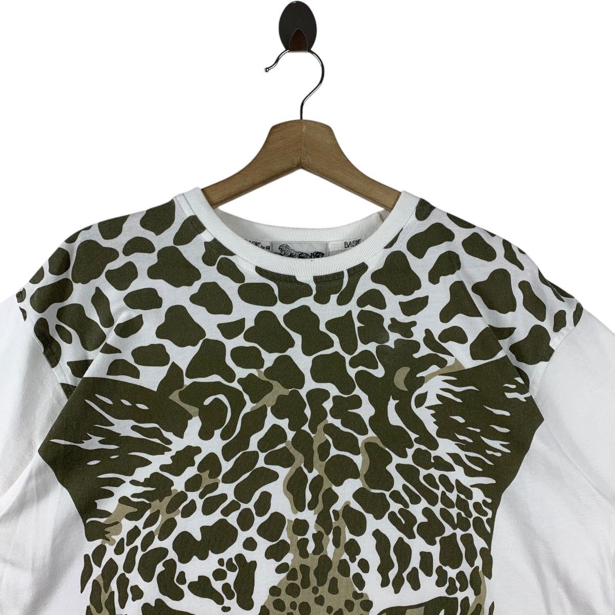 Designer × Krizia Uomo × Vintage Vintage 90s BASIC By KRIZIA Leopard printed big tee Size US L / EU 52-54 / 3 - 2 Thumbnail