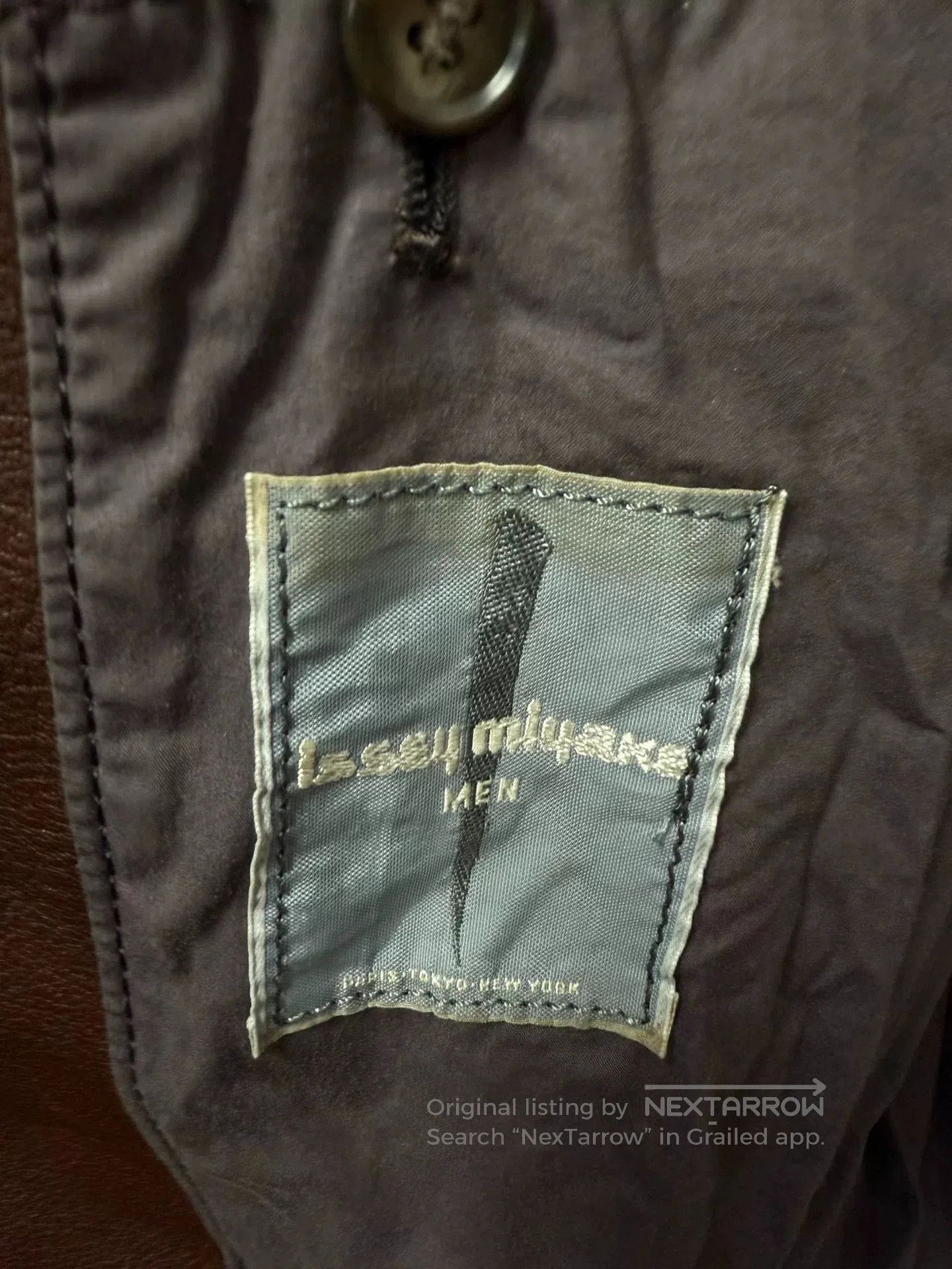 Issey Miyake issey miyake men's leather short jacket. Size US L / EU 52-54 / 3 - 8 Thumbnail