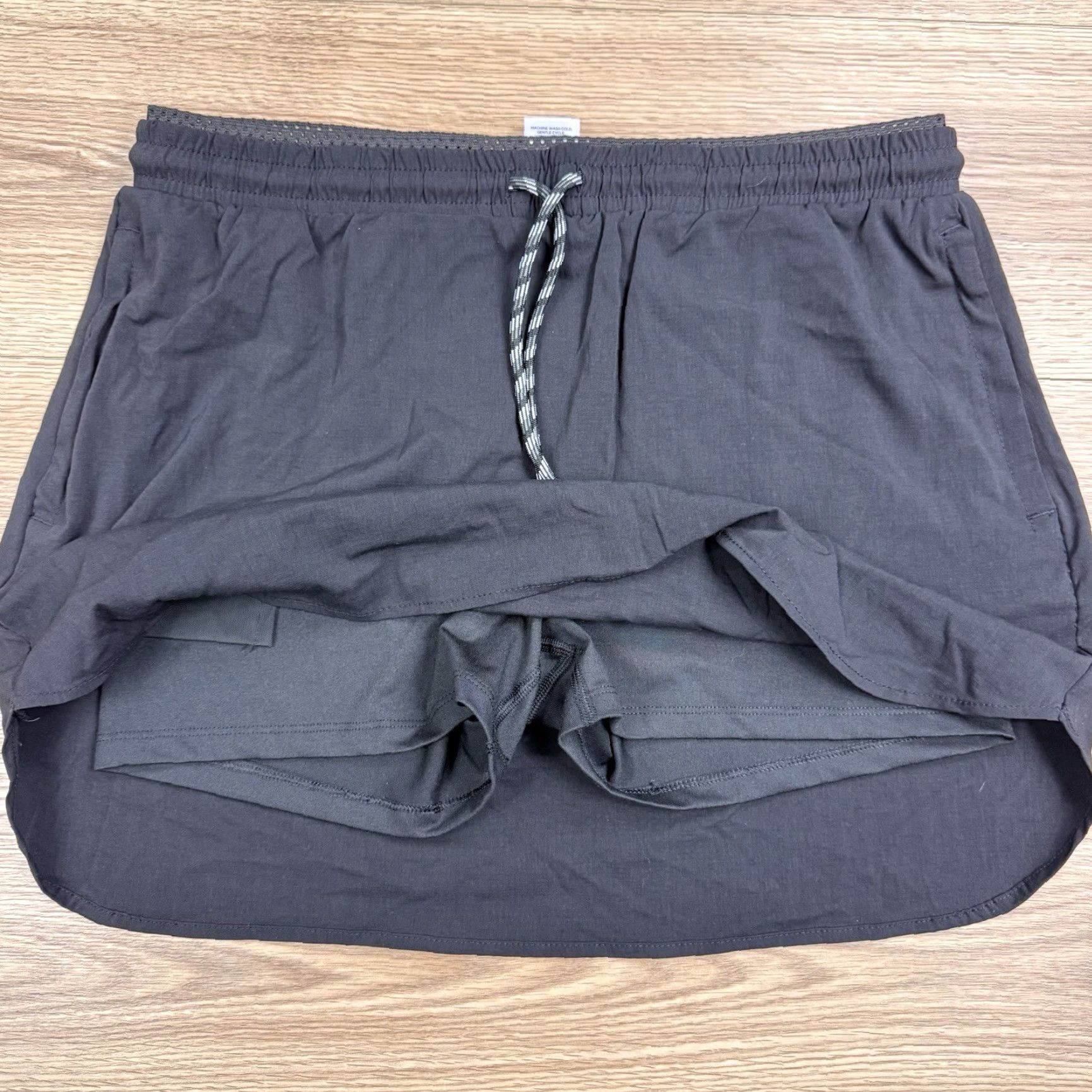 Vintage Trek Skort Women's Athletic Woven Black Elastic Waist Pockets Size L Hiking Activewear Size ONE SIZE - 7 Thumbnail