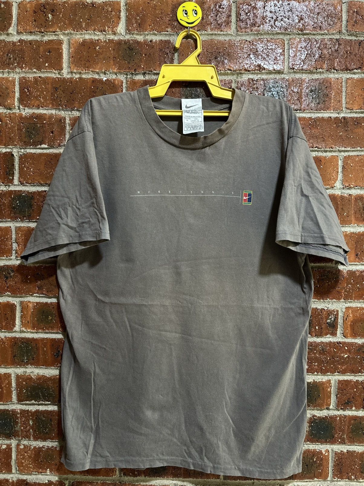 Nike Thrashed Vintage 90s Nike Court Sun Faded Tee Size US XL / EU 56 / 4 - 2 Thumbnail