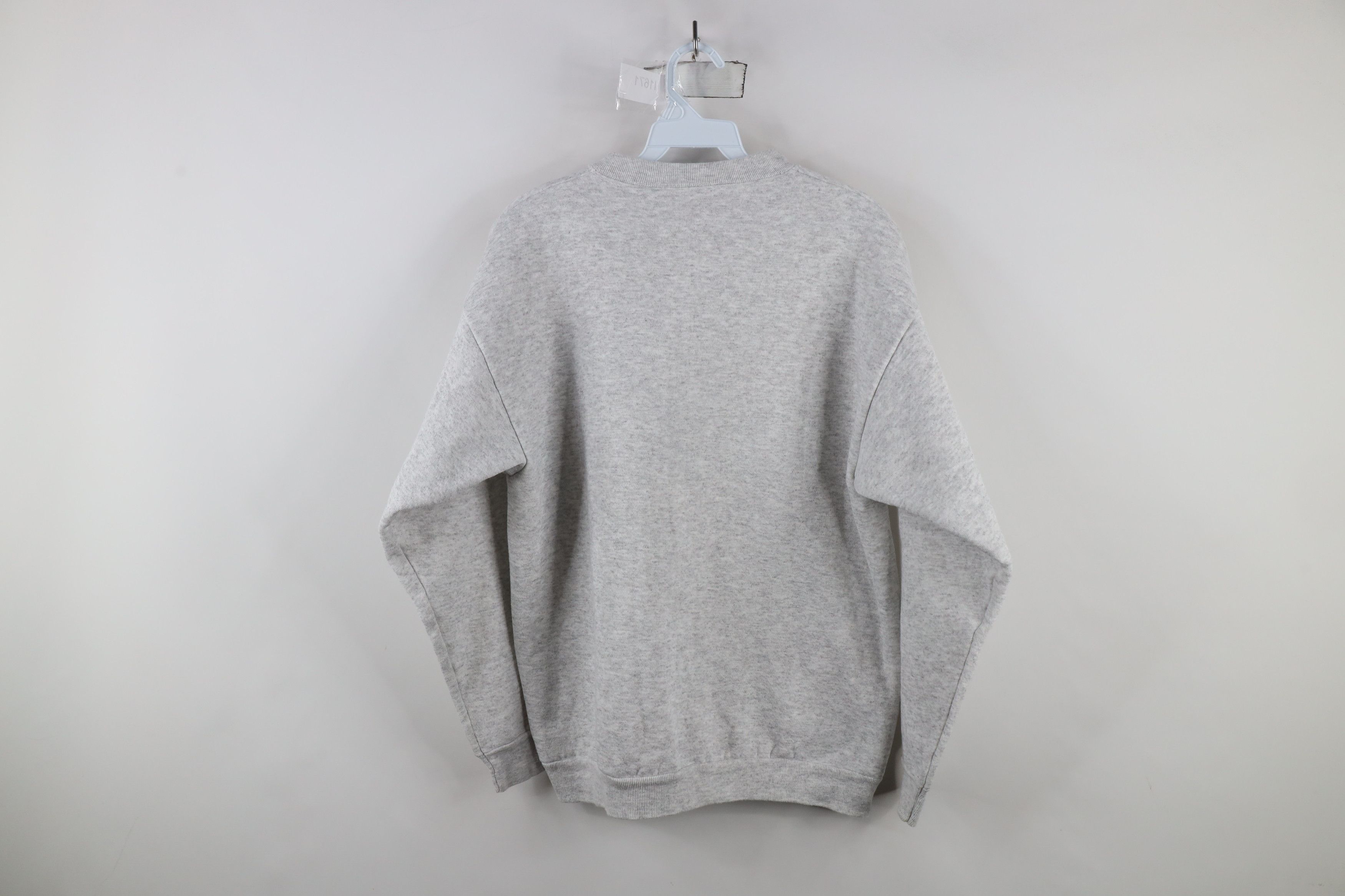 Vintage Vintage 90s Streetwear Crewneck Sweatshirt Heather Gray USA Size US M / EU 48-50 / 2 - 7 Thumbnail