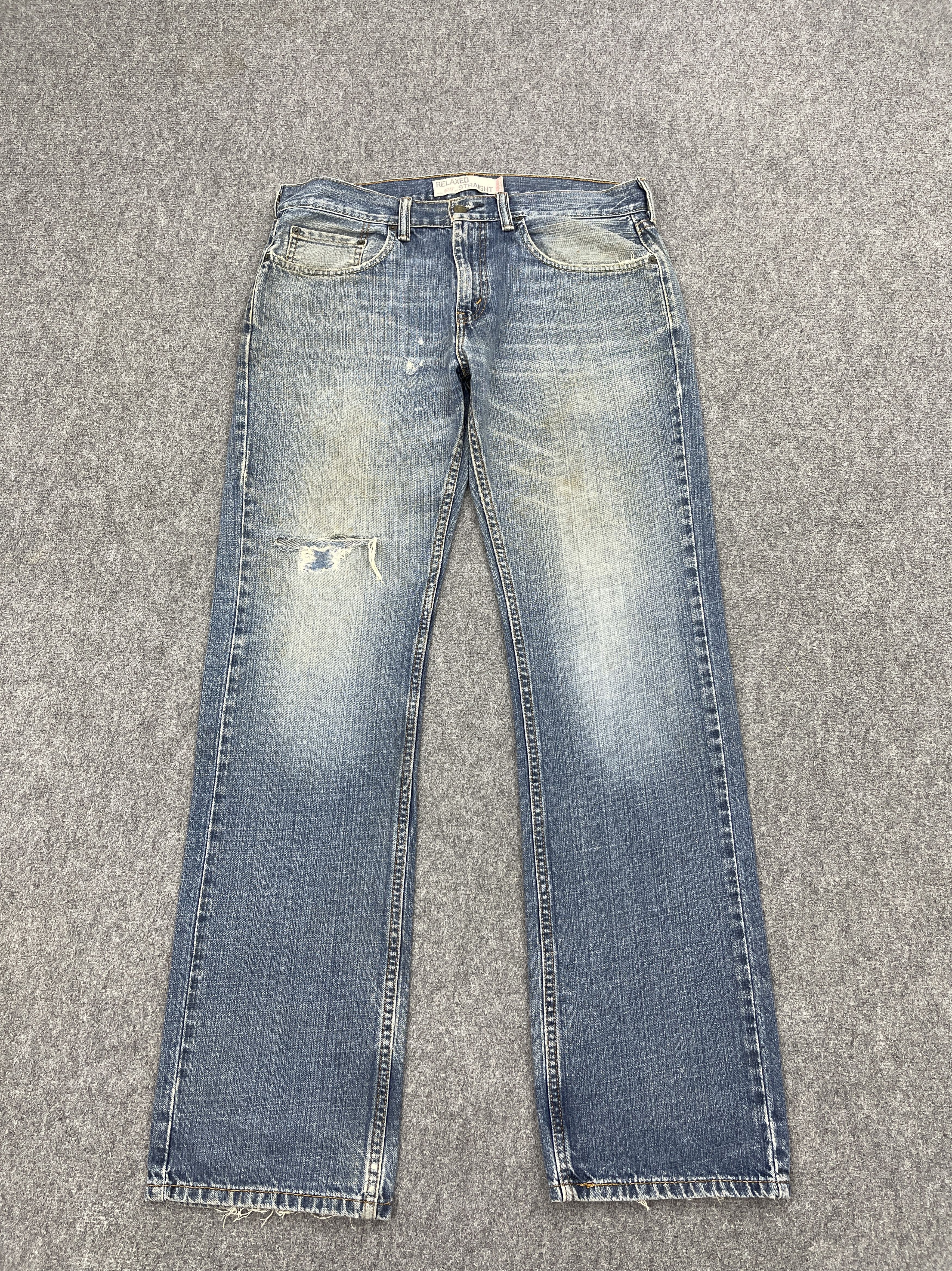 Levi's Distressed Vintage Levis 559 Loose Straight Denim DP2503 Size US 34 / EU 50 - 1 Thumbnail