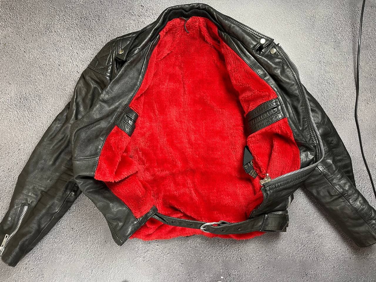 Other Leather Vintage 90s Biker Moto Rock Jacket Size XXL / US 16-18 / IT 52-54 - 4 Thumbnail