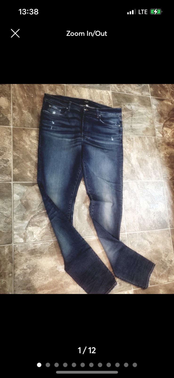 Amiri Amiri 30w x 34.5” inseam nwot stack medium indigo 92/6/2 NEW Size US 30 / EU 46 - 6 Thumbnail