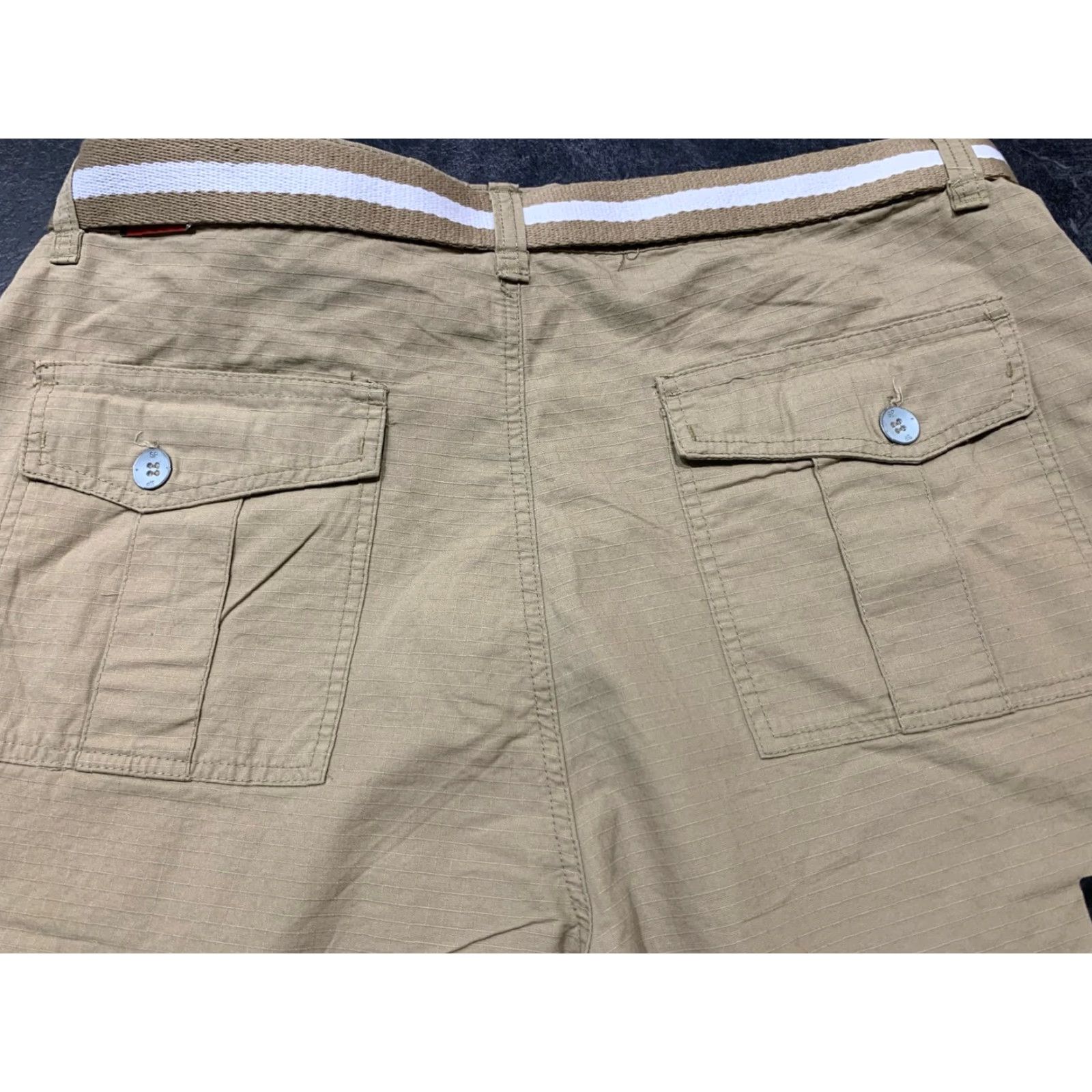 Southpole VINTAGE Southpole Men's Shorts Cargo Utility Cotton Canvas 42 Black Skater Cargo Pockets Fall Summer Outdoor Size US 42 / EU 58 - 7 Thumbnail