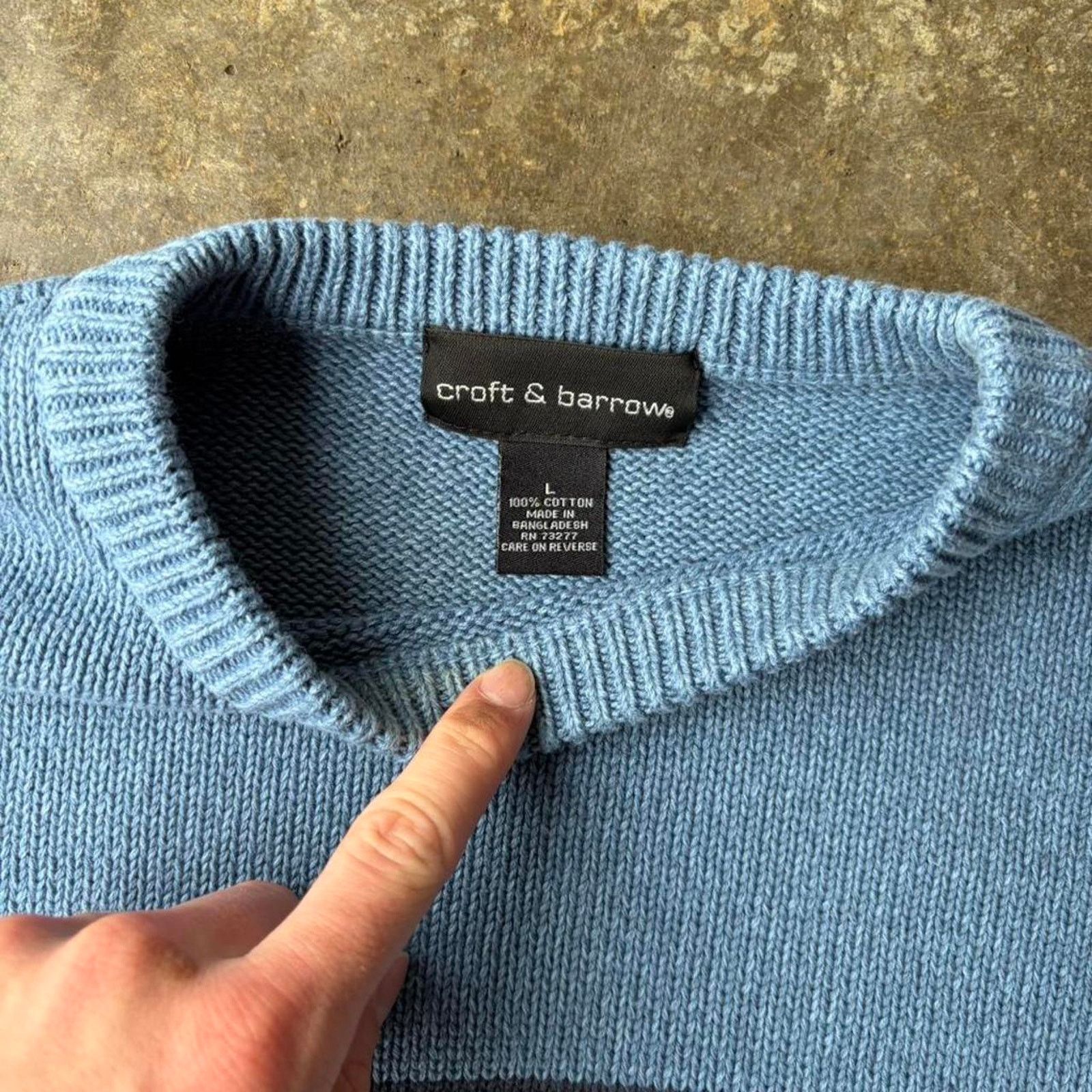 Croft & Barrow 2000s striped knit sweater Size US L / EU 52-54 / 3 - 3 Thumbnail