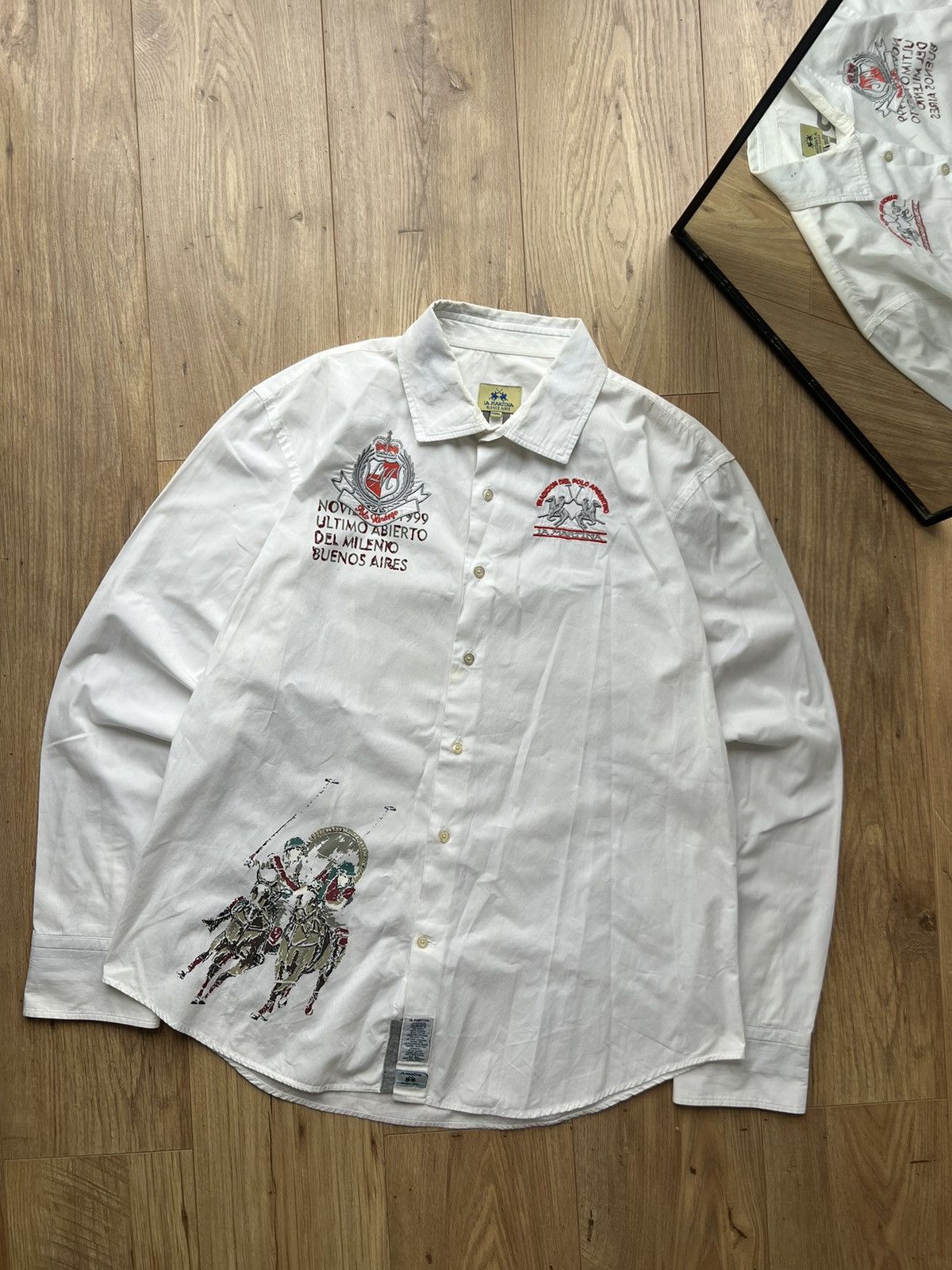 La Martina 00’s LA MARTINA POLO RALPH STYLE Y2K LONGSLEEVE SHIRT Size US XXL / EU 58 / 5 - 1 Thumbnail