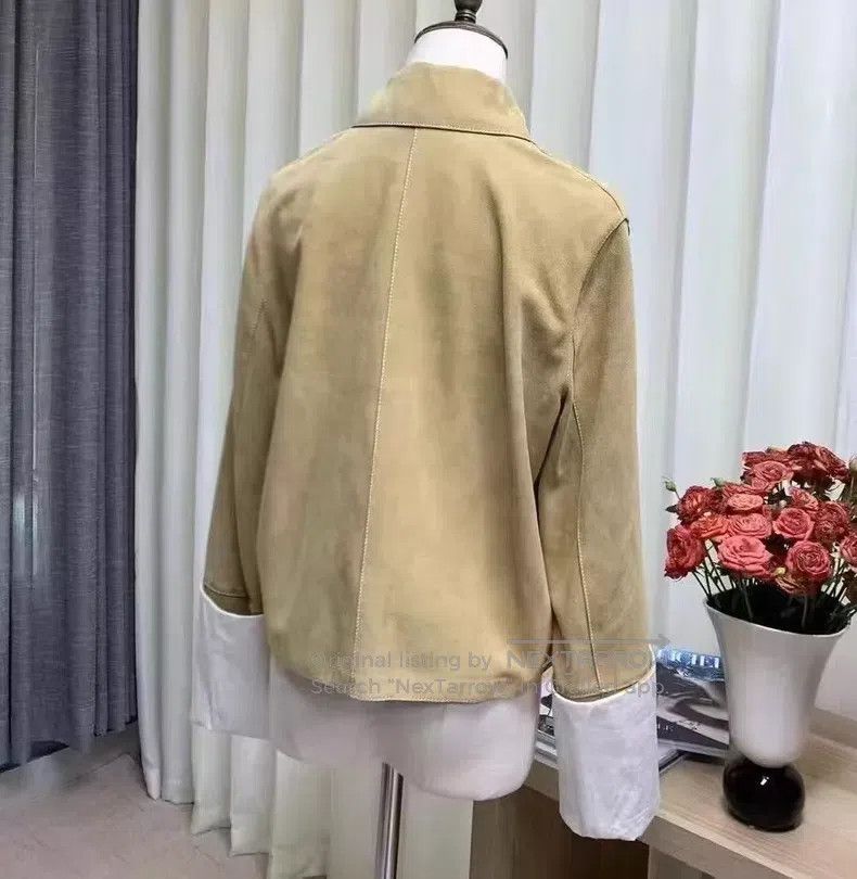 Loewe Loewe Suede Leather Turn-up Edge Jacket Size XS / US 0-2 / IT 36-38 - 4 Thumbnail