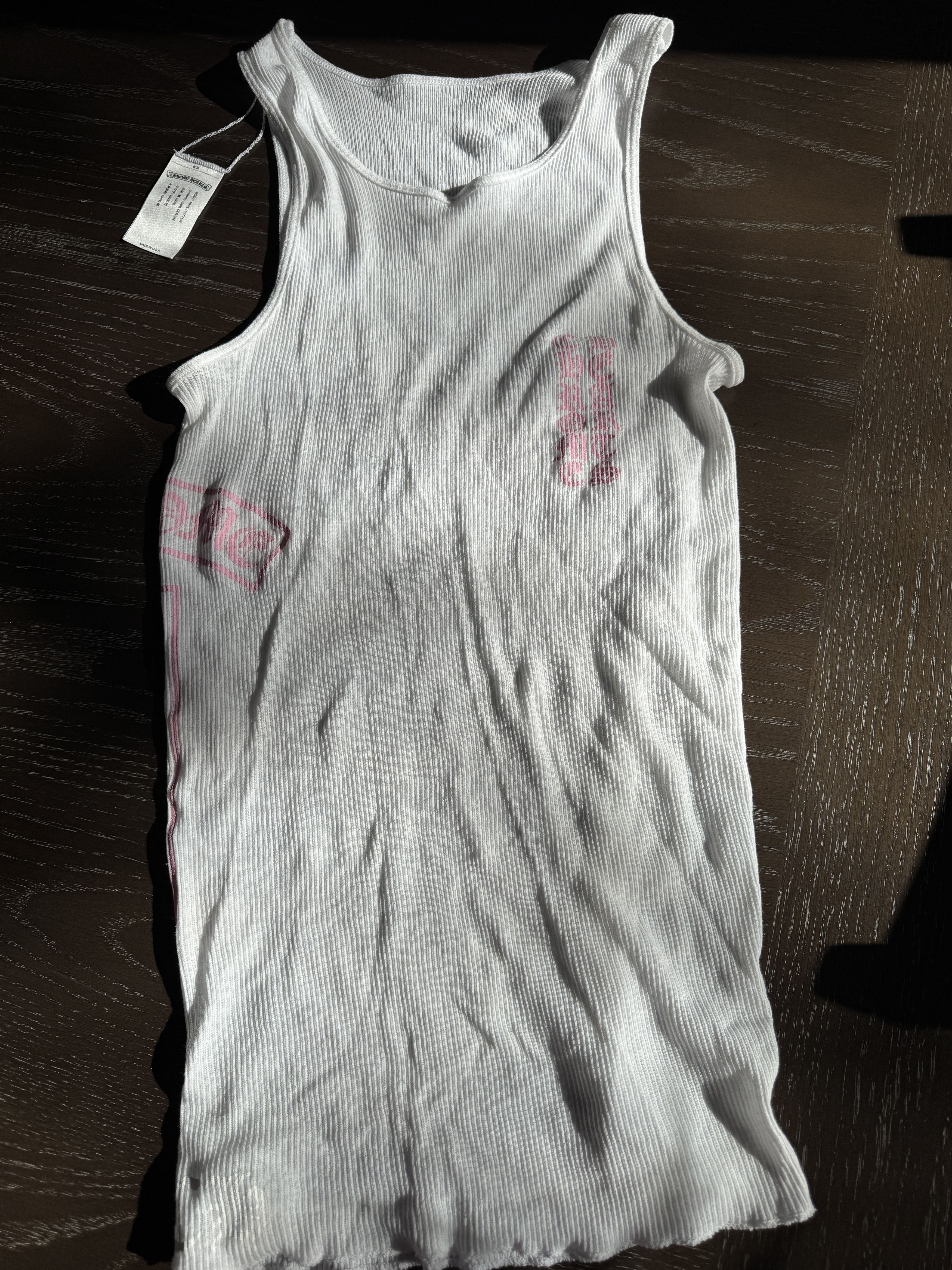 Chrome Hearts Pink Logo Tank Top Size M / US 6-8 / IT 42-44 - 1 Thumbnail