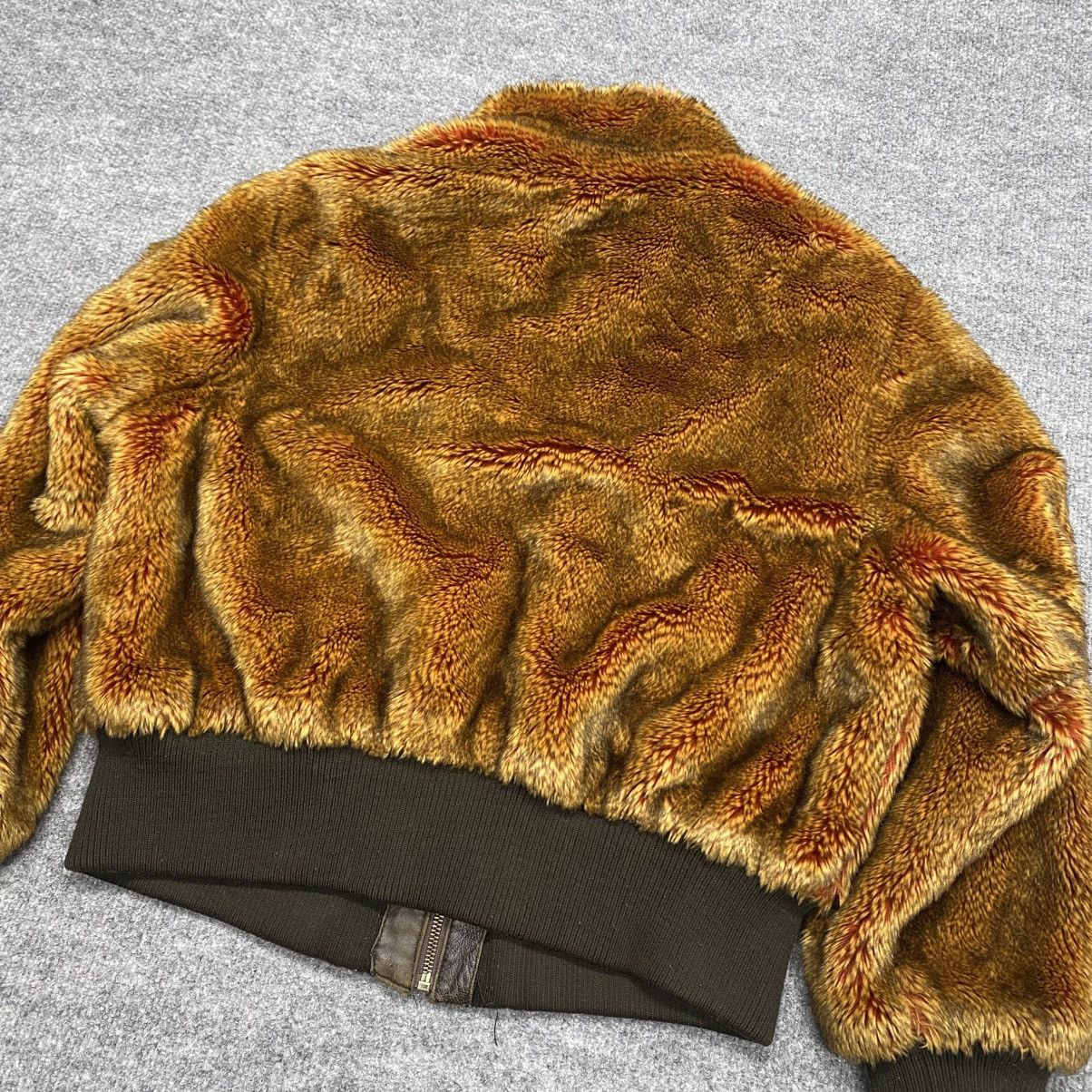 Other Y2K Azzure Leather Brown Faux Fur Coat Size 2XL Size XXL / US 16-18 / IT 52-54 - 7 Thumbnail