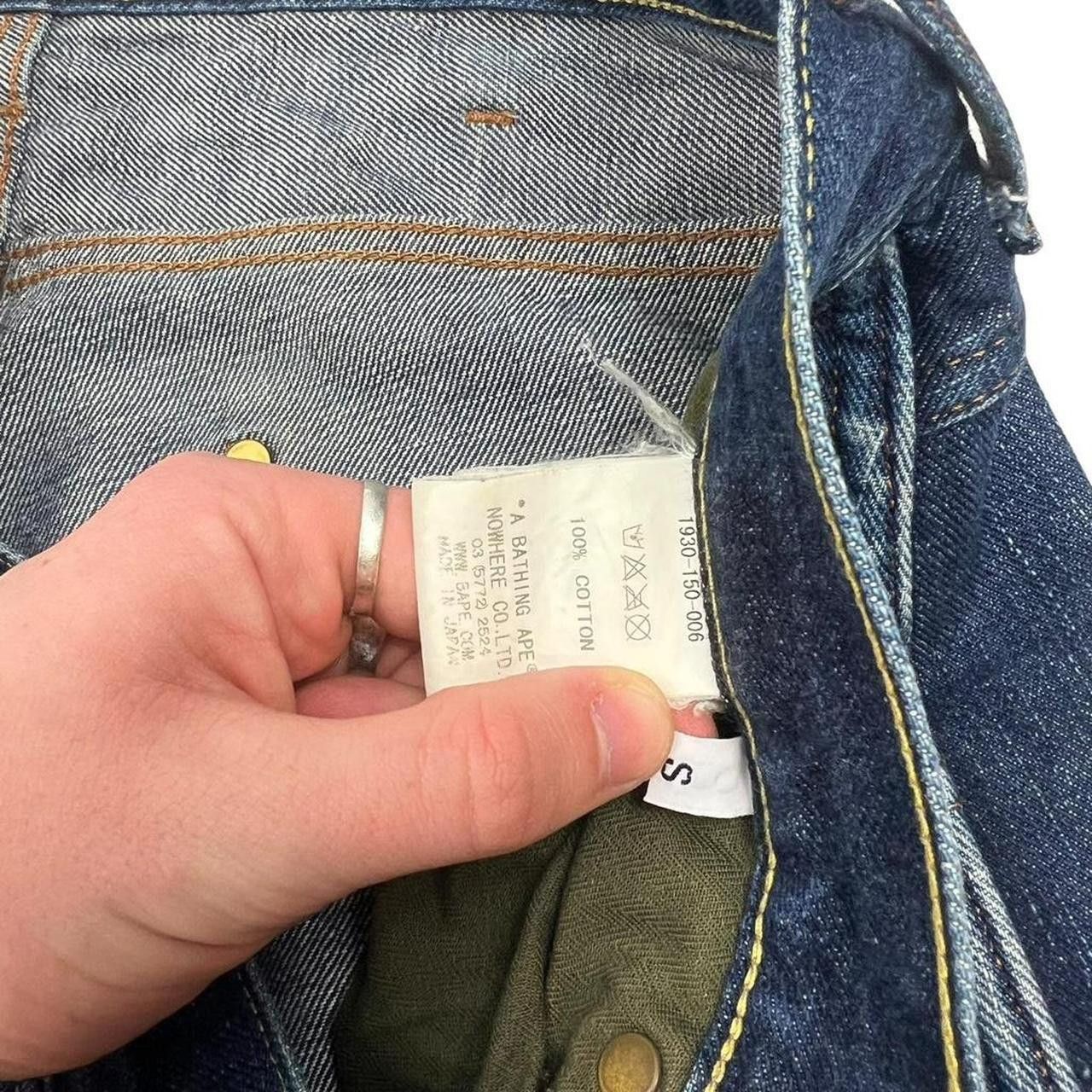 Bape Vintage Bape Embroidered Star Bapesta Jeans - Waist: 32” Size US 32 / EU 48 - 5 Thumbnail