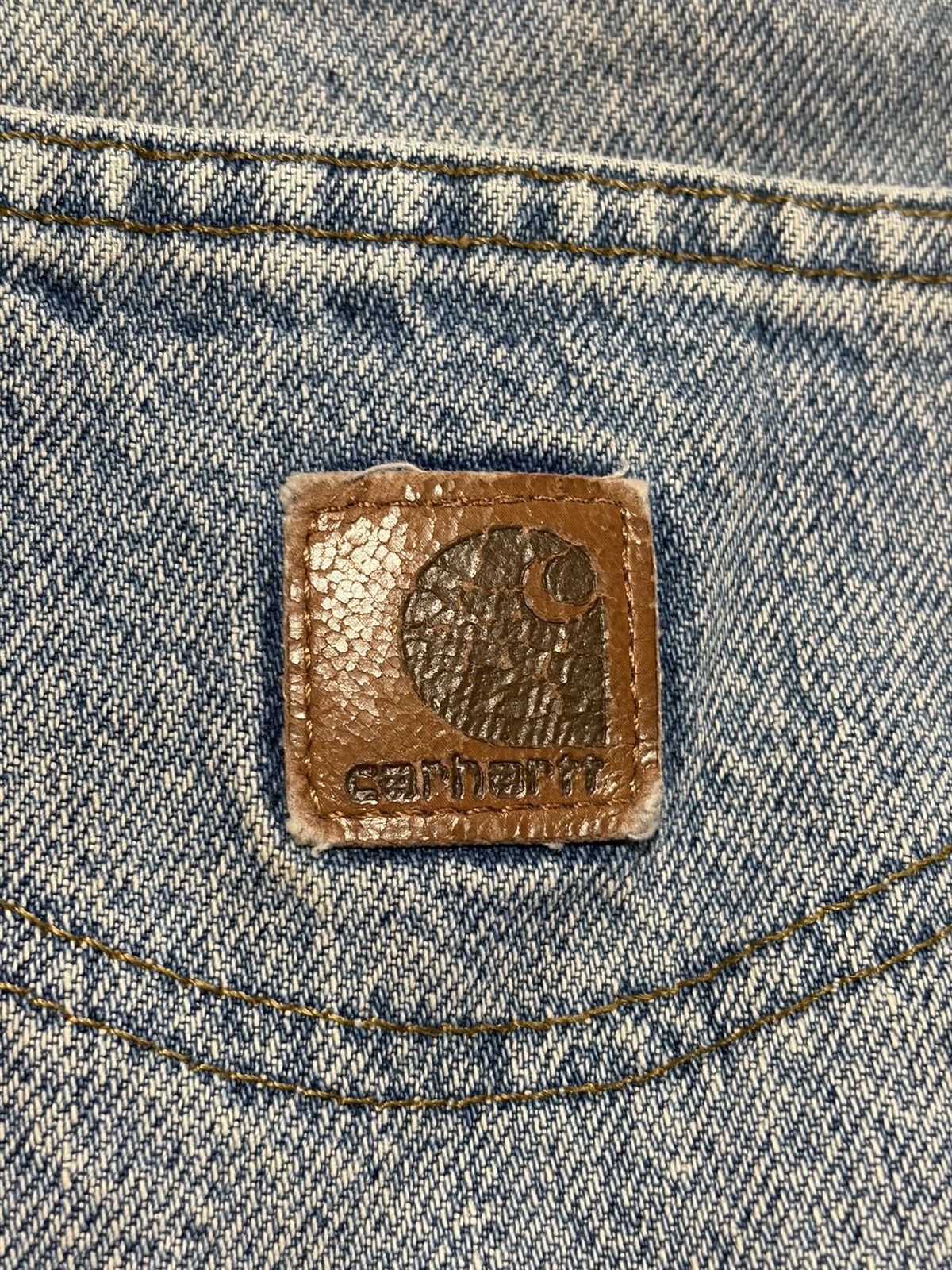 Carhartt Carhartt Denim Jeans Mens 40x28 Straight Distressed Workwear Size US 40 / EU 56 - 4 Thumbnail