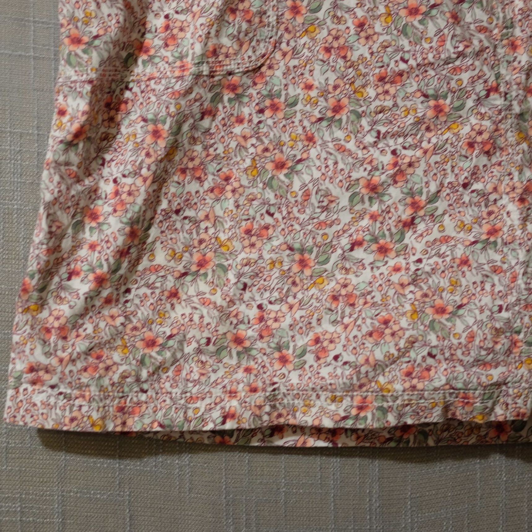 Vintage St. Johns Bay Floral Skort Womens 16W Pink/White/Green/Dark Red Mini Short Pockets Stretch Casual 16W Womens Skort Size 38" / US 16 / IT 52 - 4 Thumbnail
