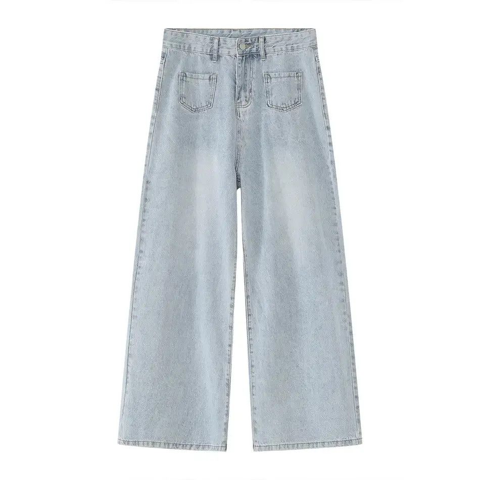 Japanese Brand Retro loose casual wide leg jeans Size US 32 / EU 48 - 5 Thumbnail