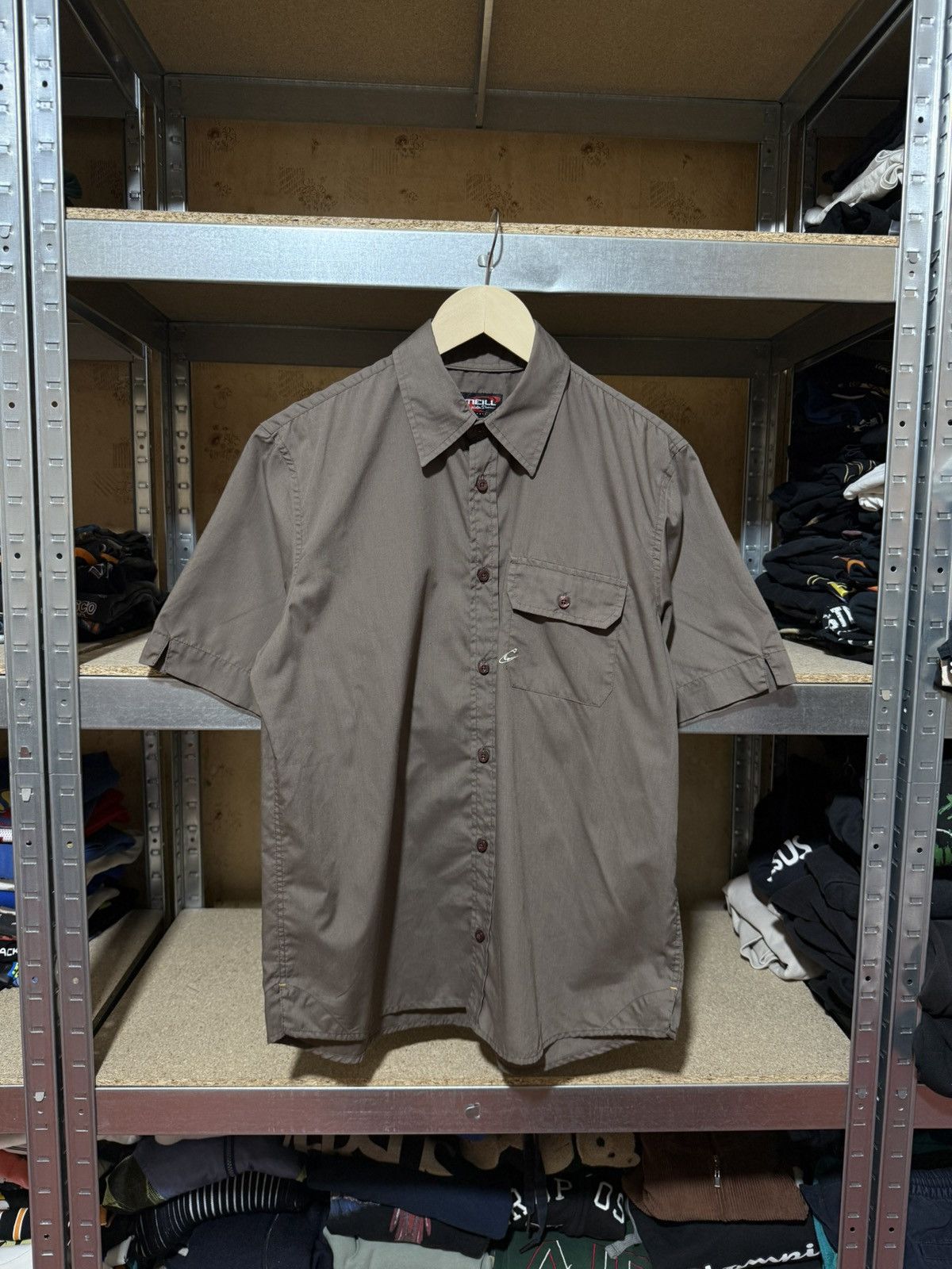 O'Neill × Vintage 🏄‍♂️ Vintage 90’s Surf Brand O’Neill Logo Button Shirt Y2K Hype Size US M / EU 48-50 / 2 - 1 Thumbnail