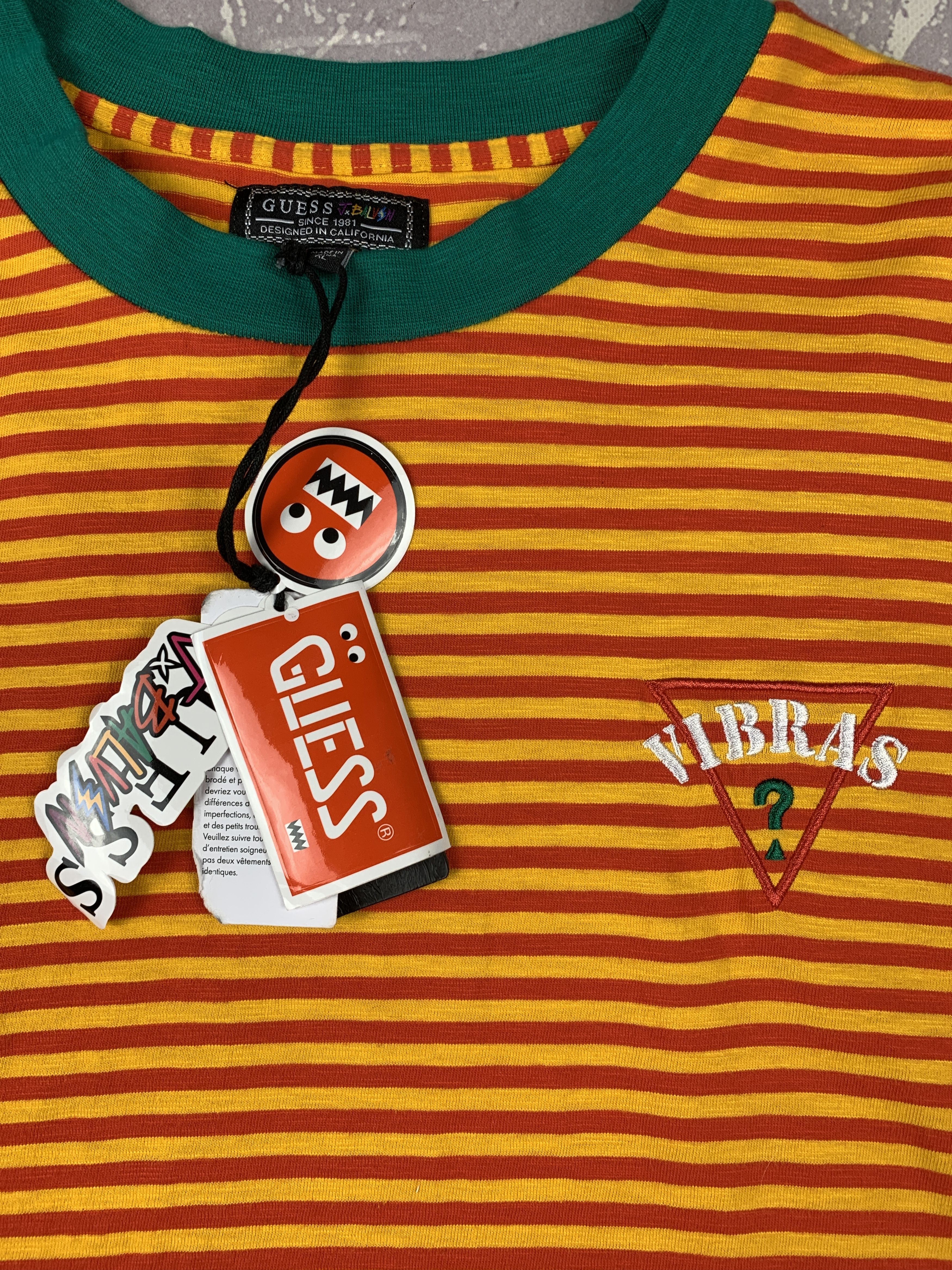 Guess × J Balvin GUESS x J Balvin Vibras Tour Striped Long Sleeve Shirt Size US XL / EU 56 / 4 - 4 Thumbnail