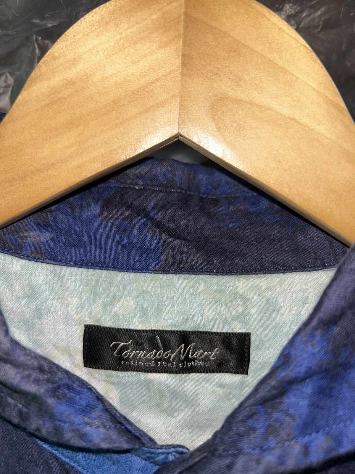 Tornado Mart Floral Cotton Two Tone Print Button Up Longsleeve Shirt Size M / US 6-8 / IT 42-44 - 7 Thumbnail