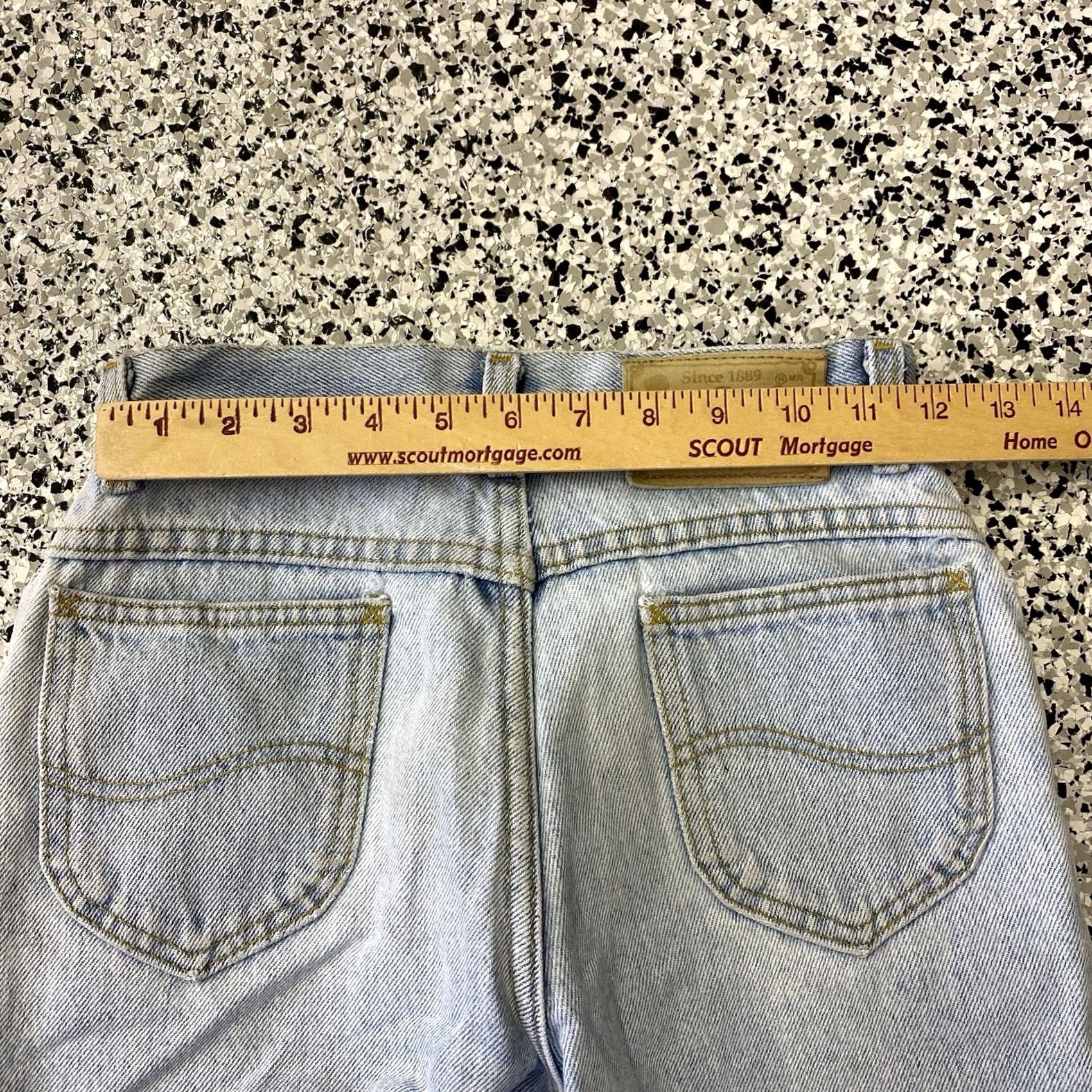 Lee VINTAGE Lee Fit Blue Denim Jeans Slim 24x29.5 Regular Women 80s Straight Classic Fit Medium Wash Size 42" / US 20 - 6 Thumbnail