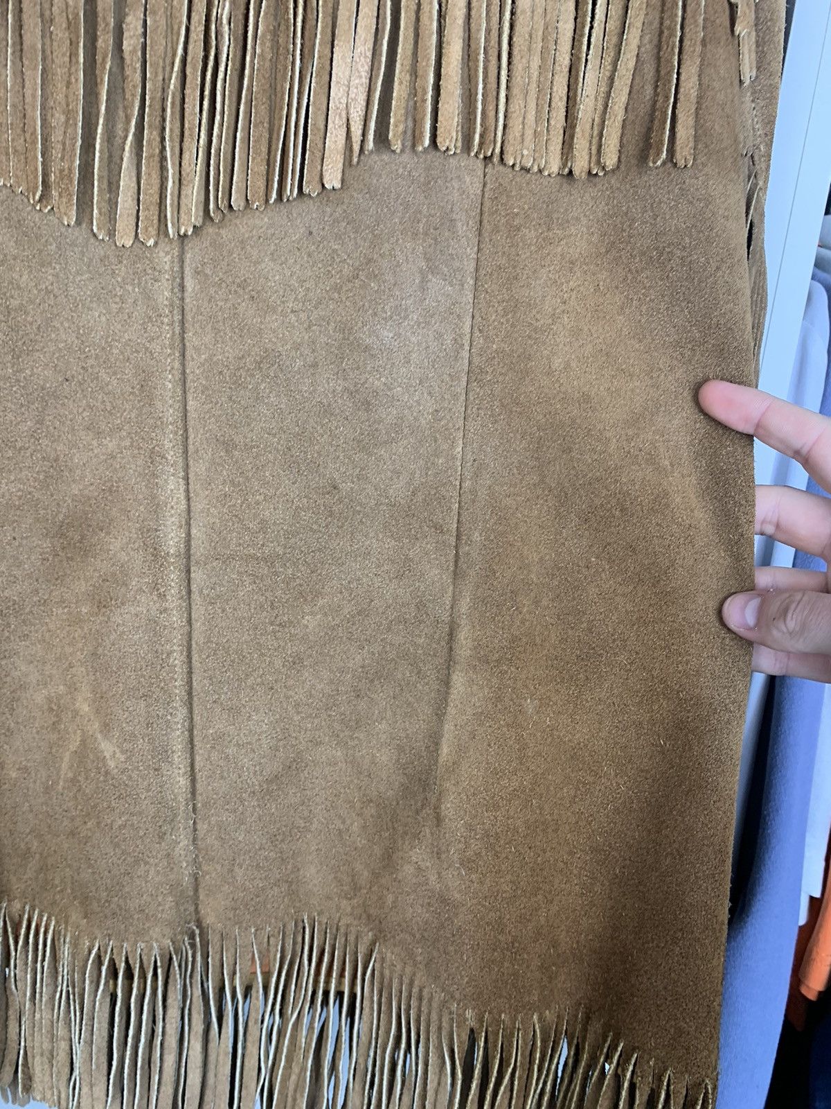 Cowboy Equipment × Vintage Vtg K-Bar-Z Ranchwear by Pyramid Cowboy Flanged Suede Jacket Size US L / EU 52-54 / 3 - 14 Thumbnail