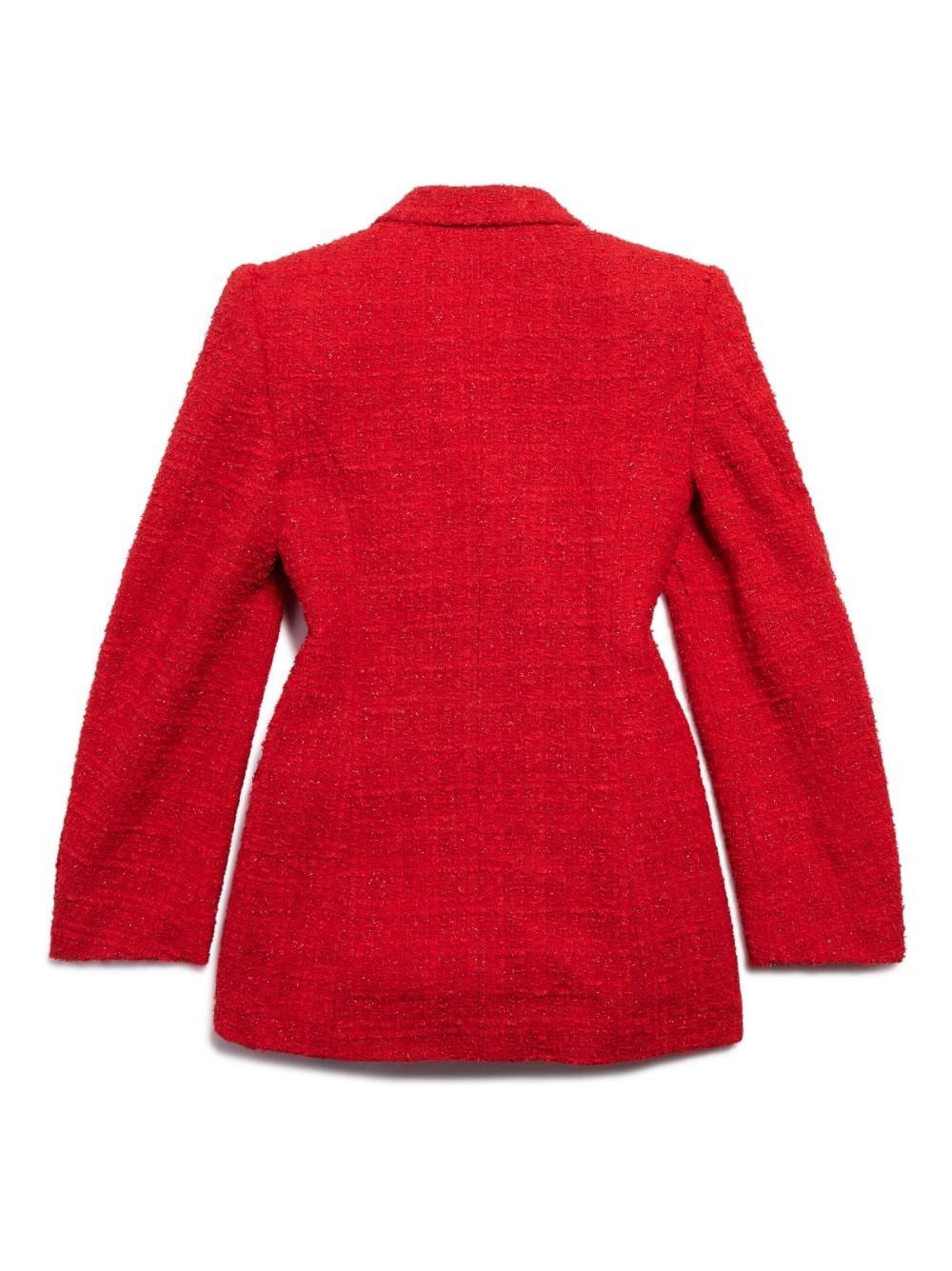 Balenciaga o1y0625 Blazer in Red Size XS / US 0-2 / IT 36-38 - 2 Thumbnail
