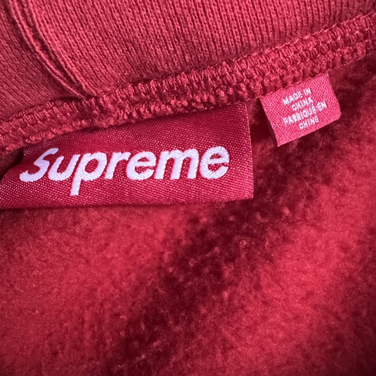 Supreme Supreme Leather Appliqué Zip Up Hooded Sweatshirt Size US L / EU 52-54 / 3 - 5 Thumbnail