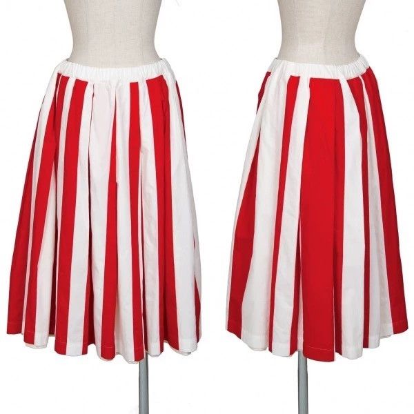 Other Comme des Garcons size S Red retro stripe overskirt Size 23" - 1 Thumbnail