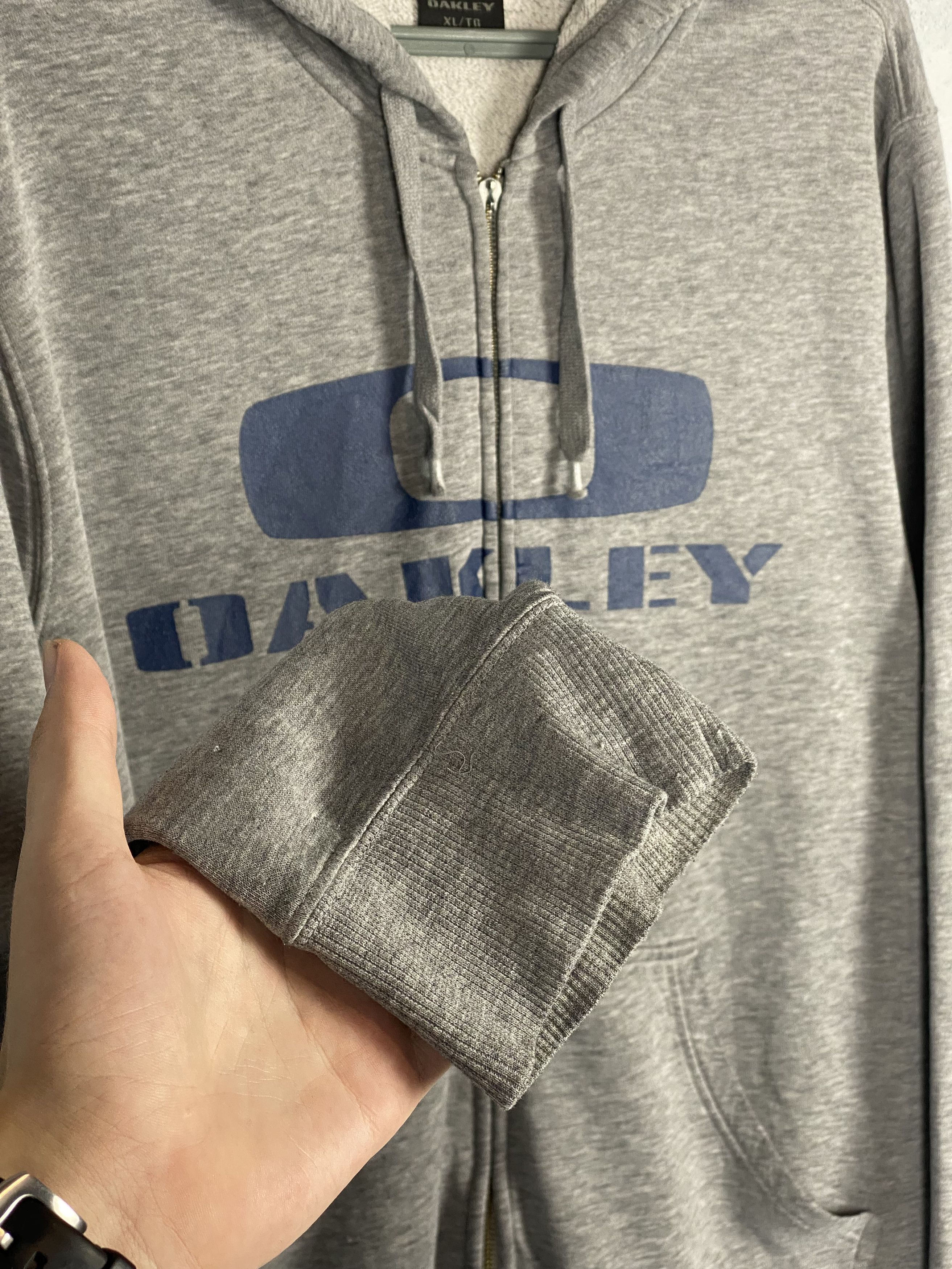 Oakley × Vintage Gorpcore Y2K Vintage Oakley Big Logo Iconic Zip Hoodie Size US L / EU 52-54 / 3 - 7 Thumbnail